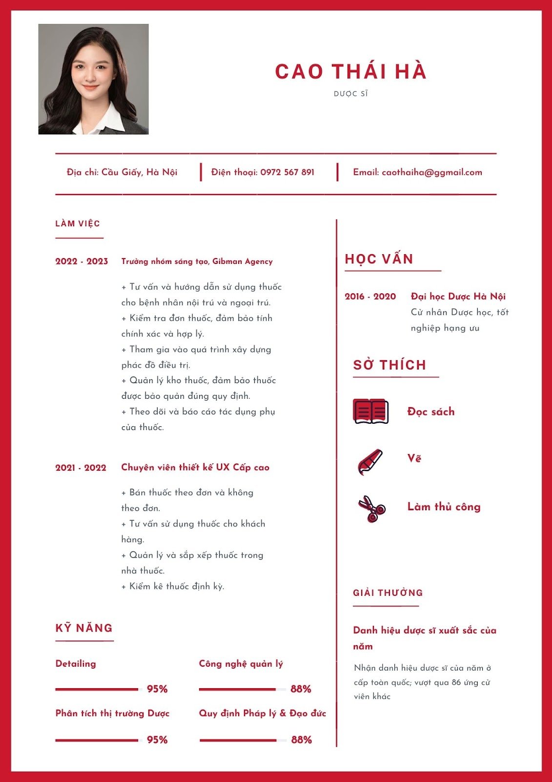 Cách viết CV xin việc ngành dược - image 5