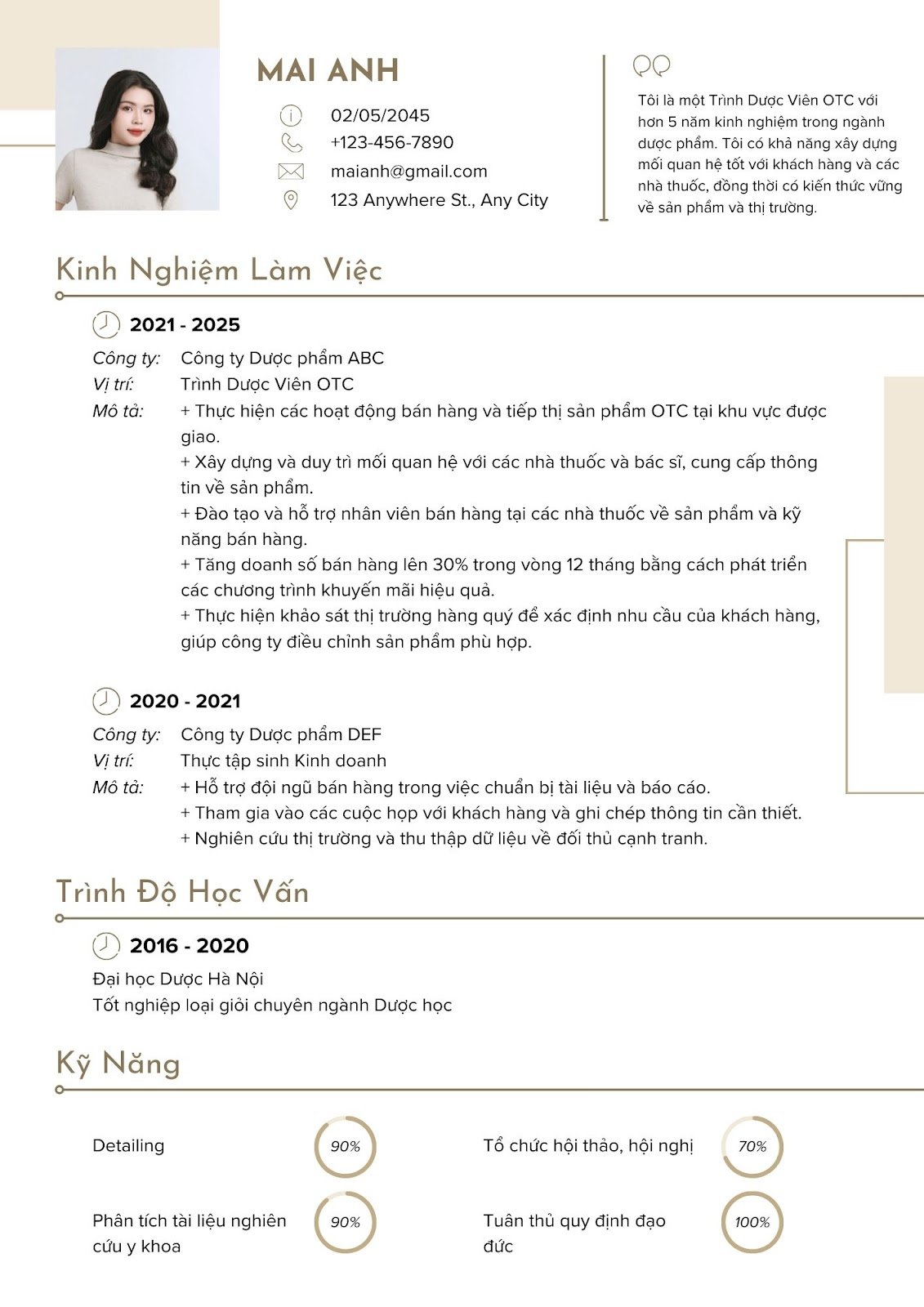 Cách viết CV xin việc ngành dược - image 7