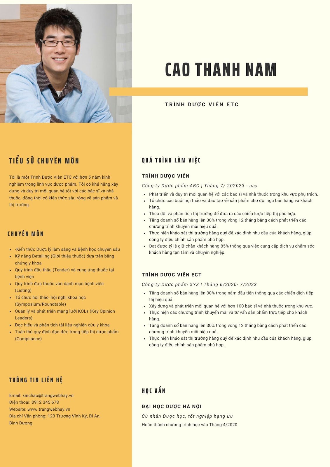 Cách viết CV xin việc ngành dược - image 8