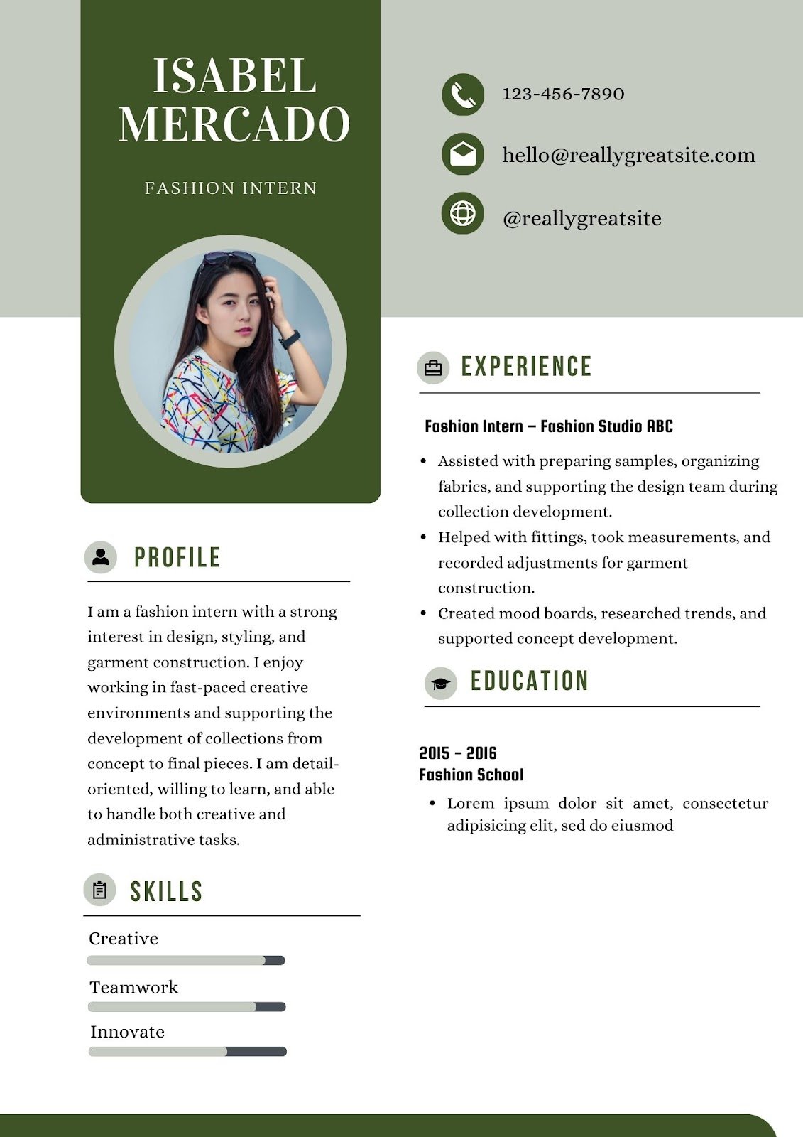 Mẫu CV tiếng Anh cho sinh viên thực tập - image 6