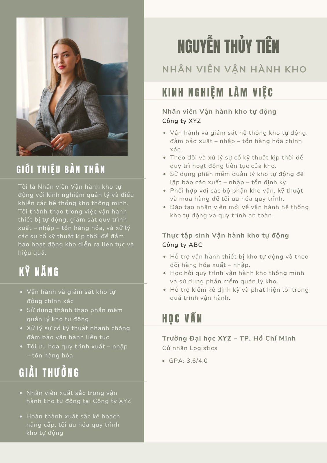 Viết CV xin việc thủ kho - image 11