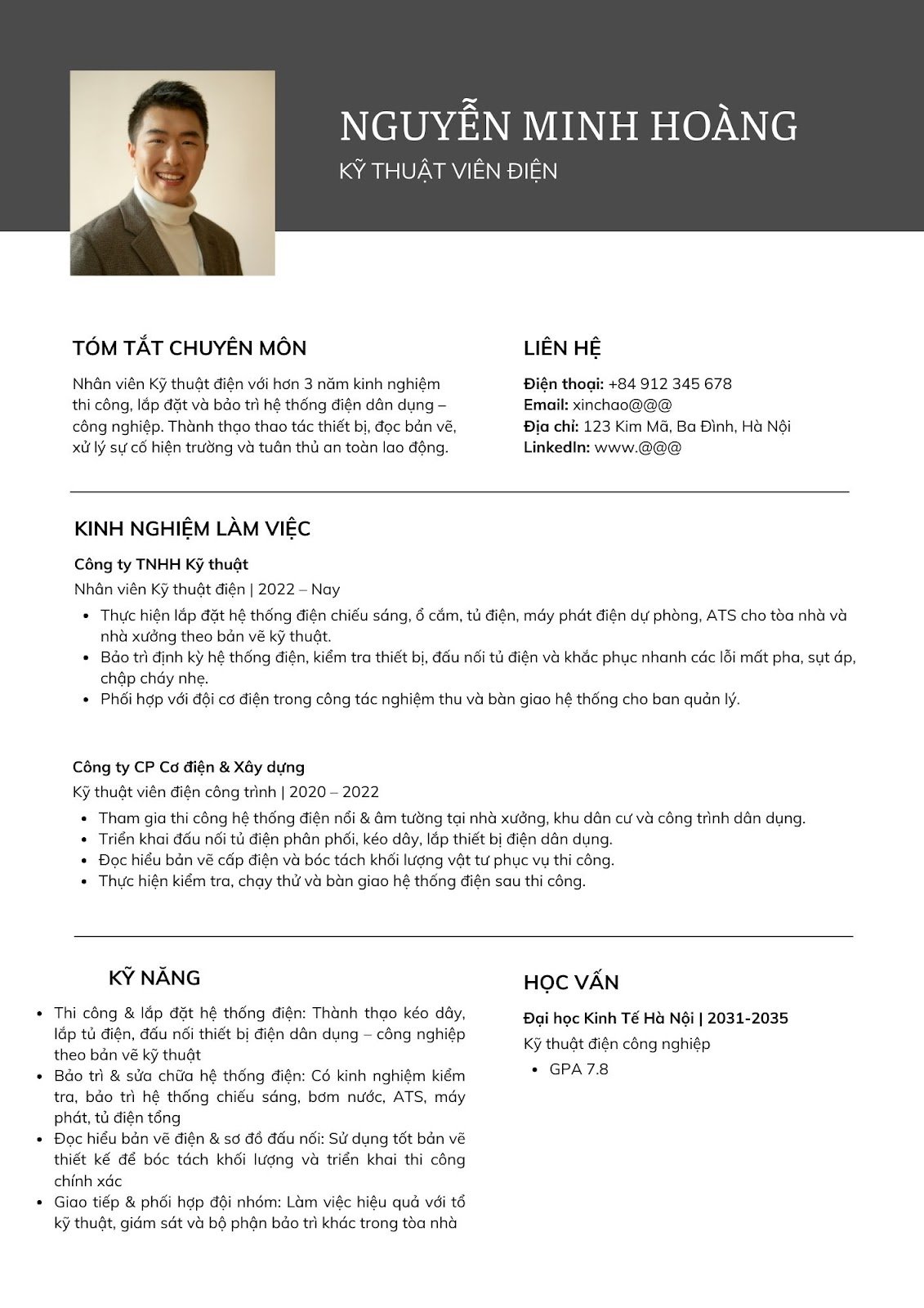 CV ngành kỹ thuật - image 7