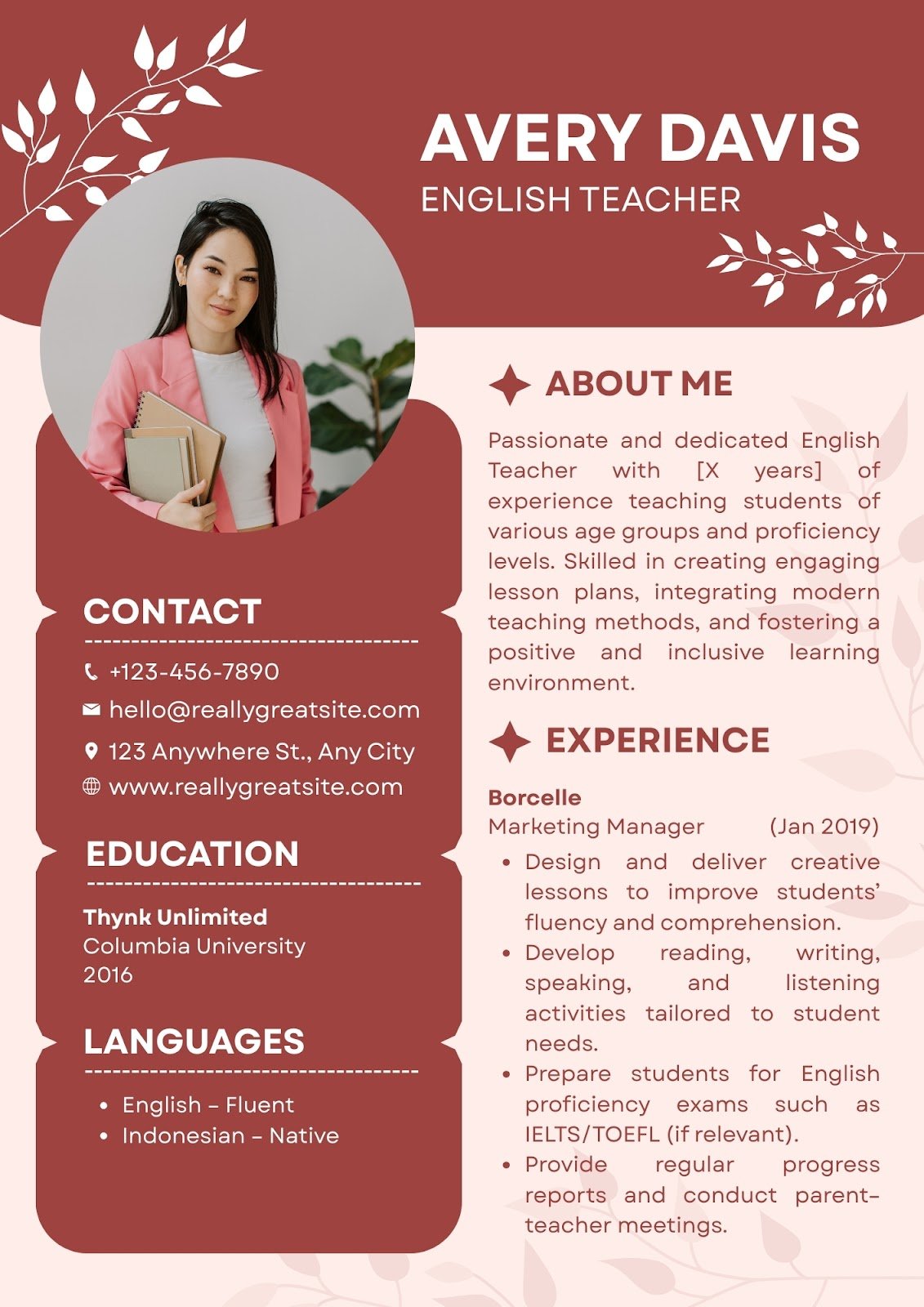 cv xin việc giáo viên - image 13