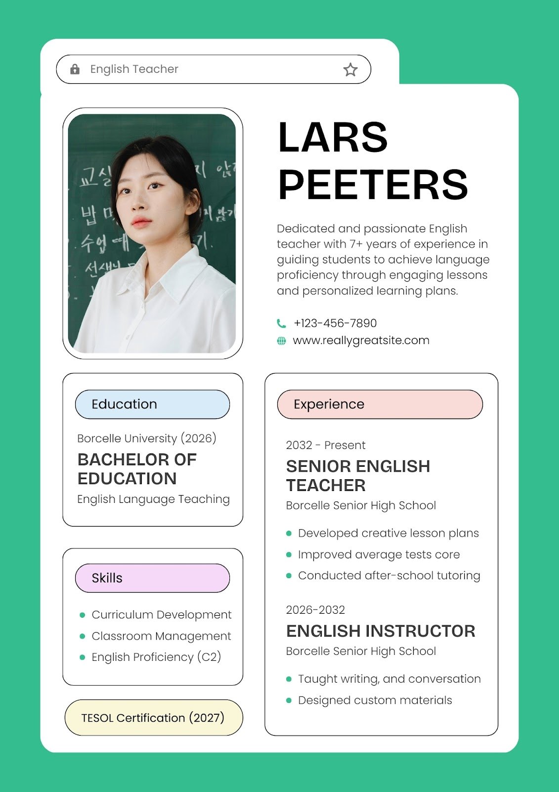 cv xin việc giáo viên - image 14