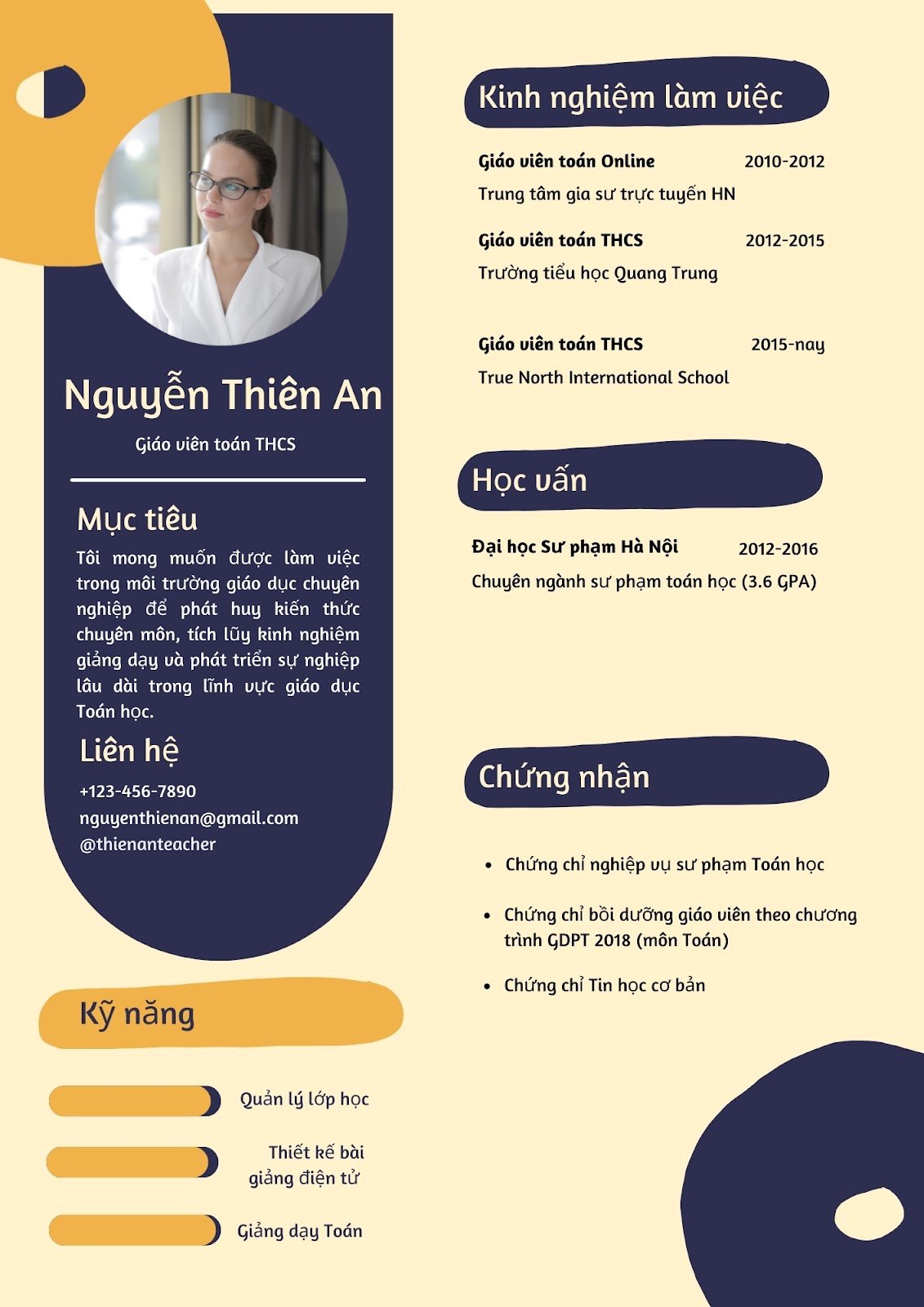 cv xin việc giáo viên - image 5