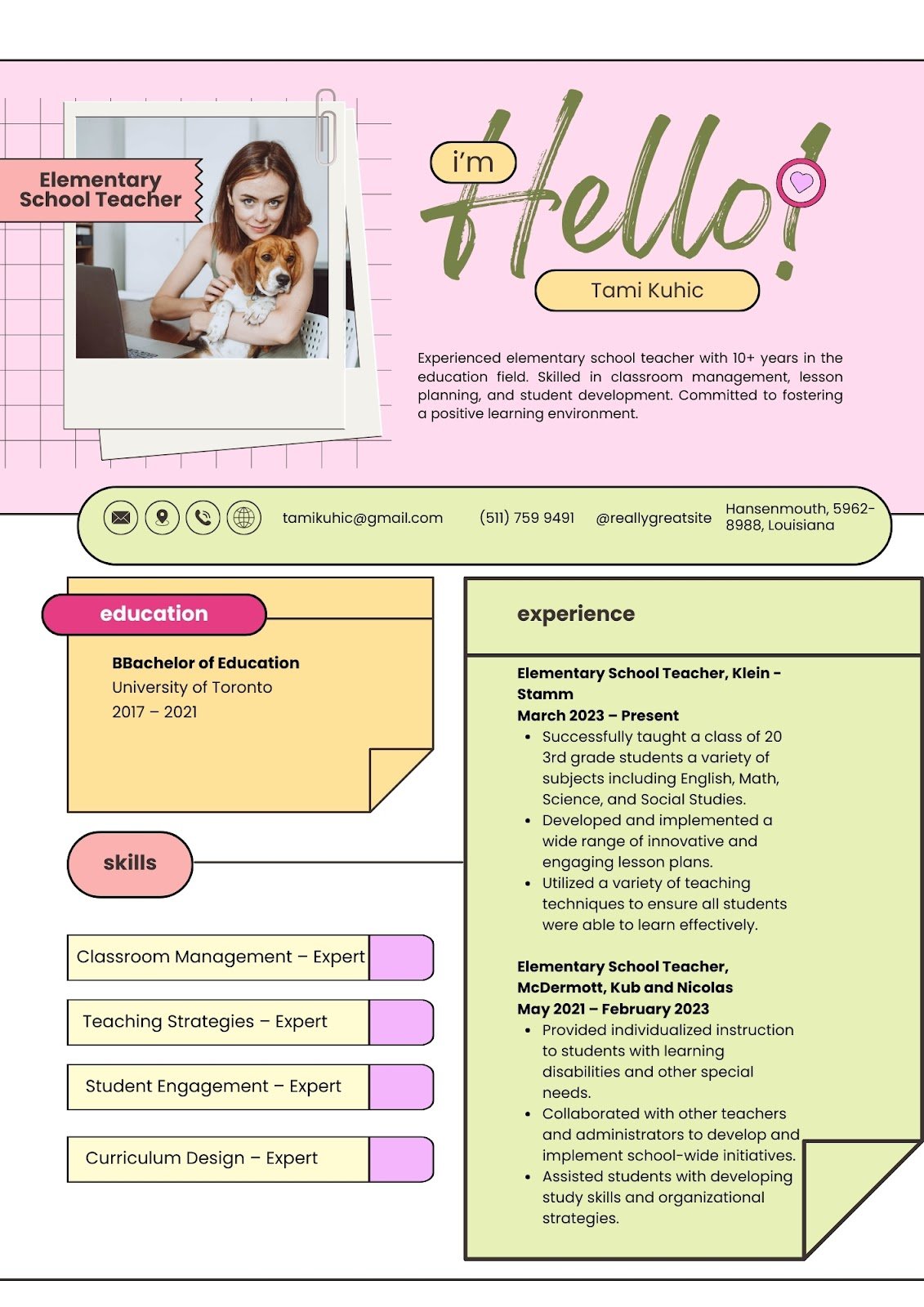 cv xin việc giáo viên - image 9