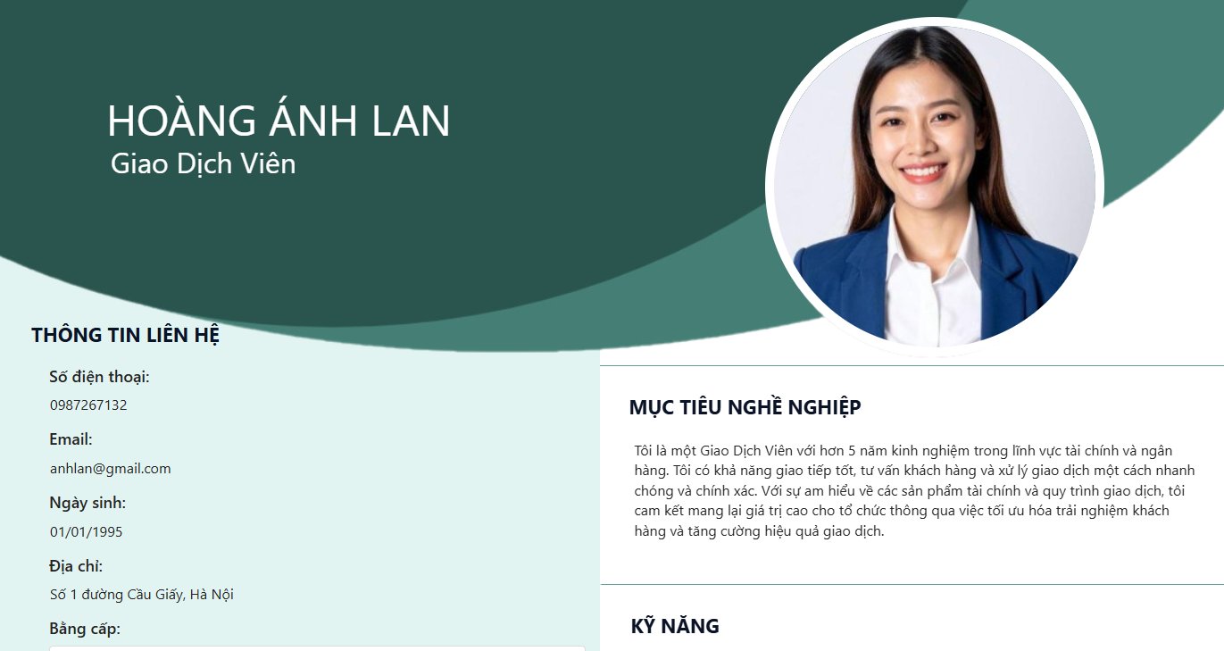 CV xin việc ngân hàng - image 1