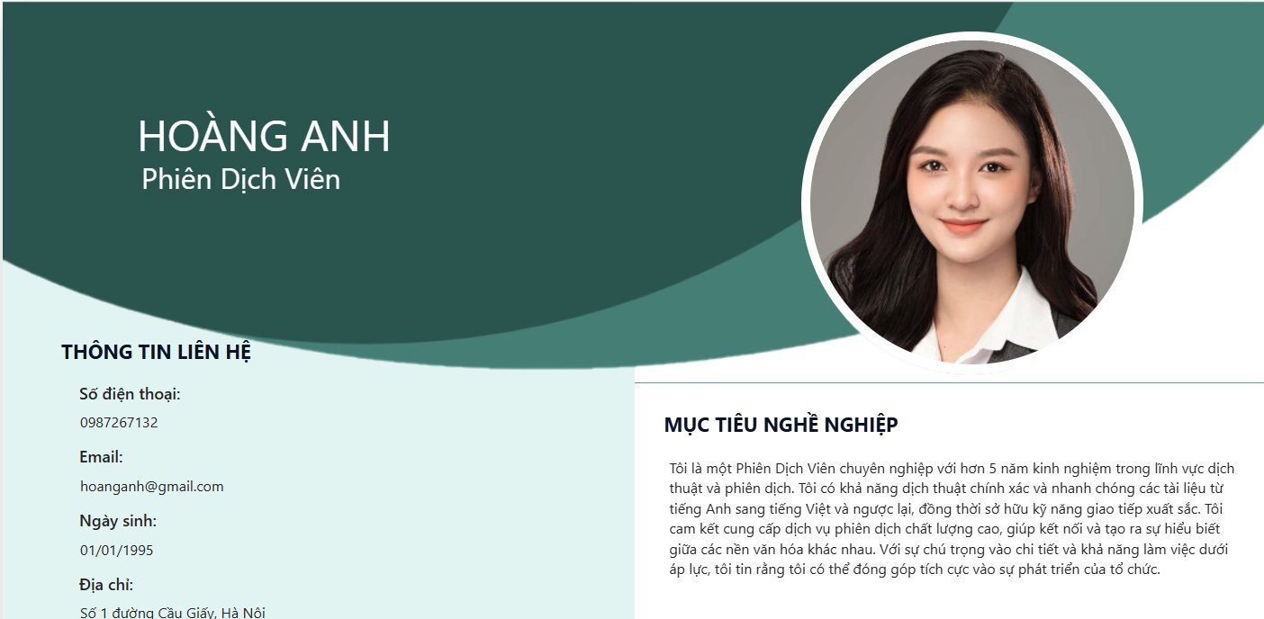 CV xin việc phiên dịch - image 2