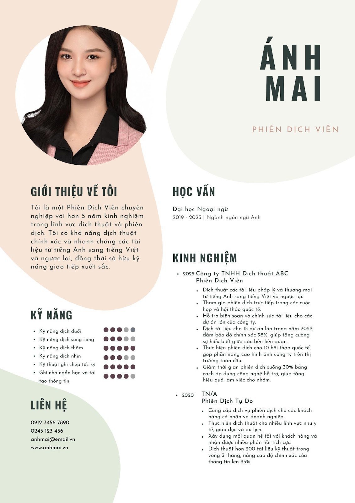 CV xin việc phiên dịch - image 5