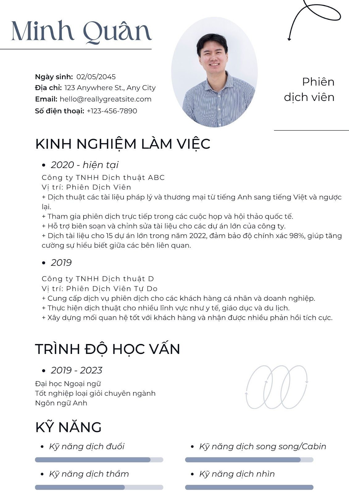 CV xin việc phiên dịch - image 6