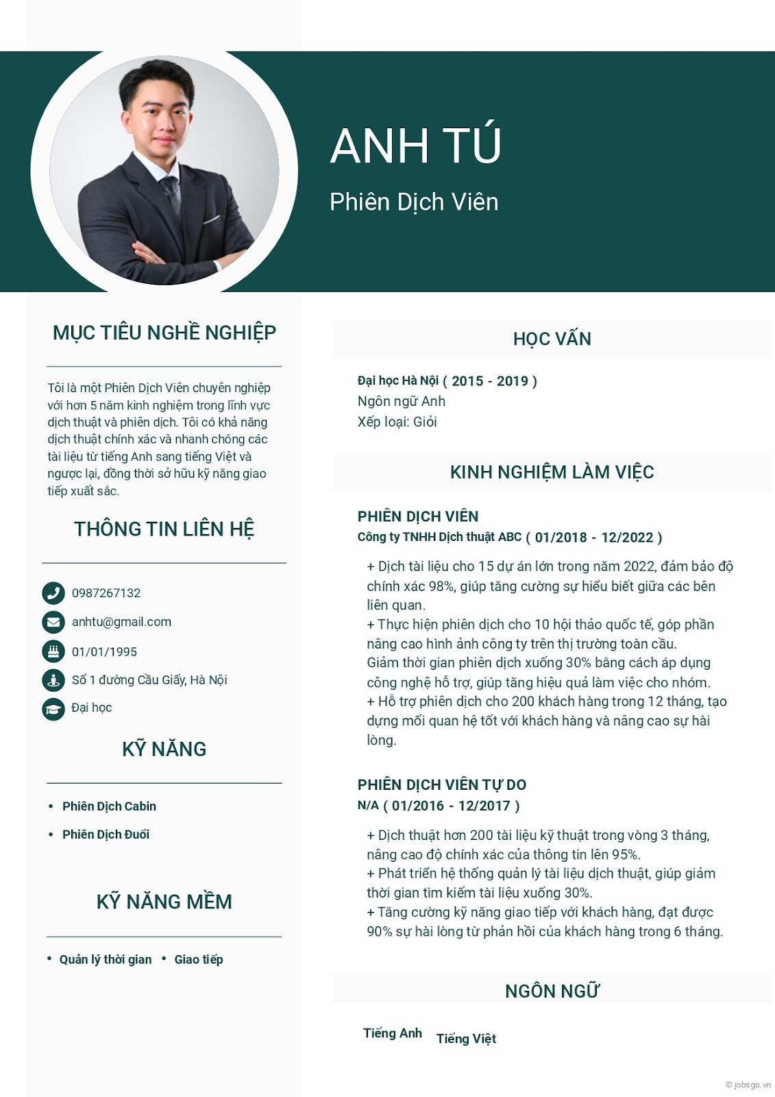 CV xin việc phiên dịch - image 8