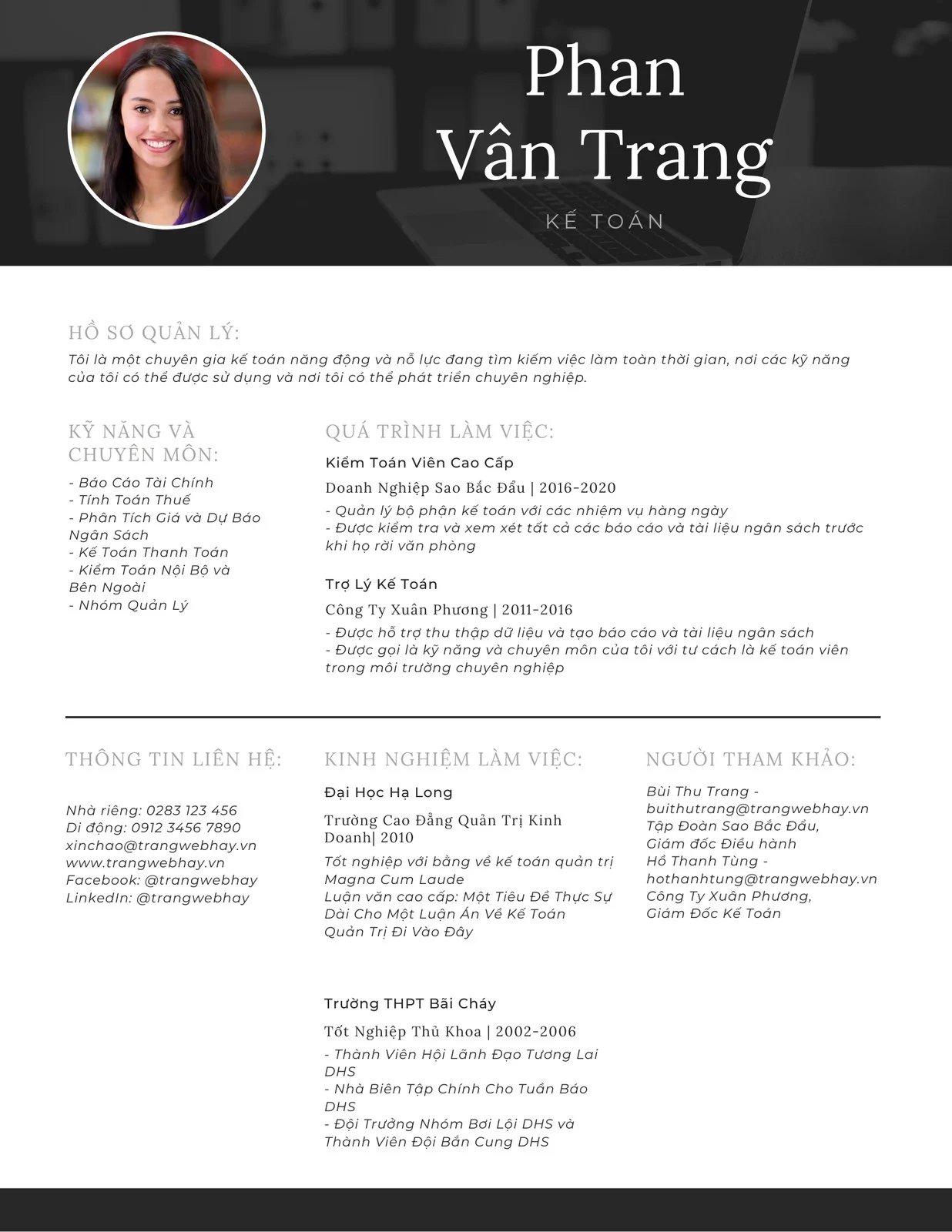 Mẫu CV kế toán - image 1