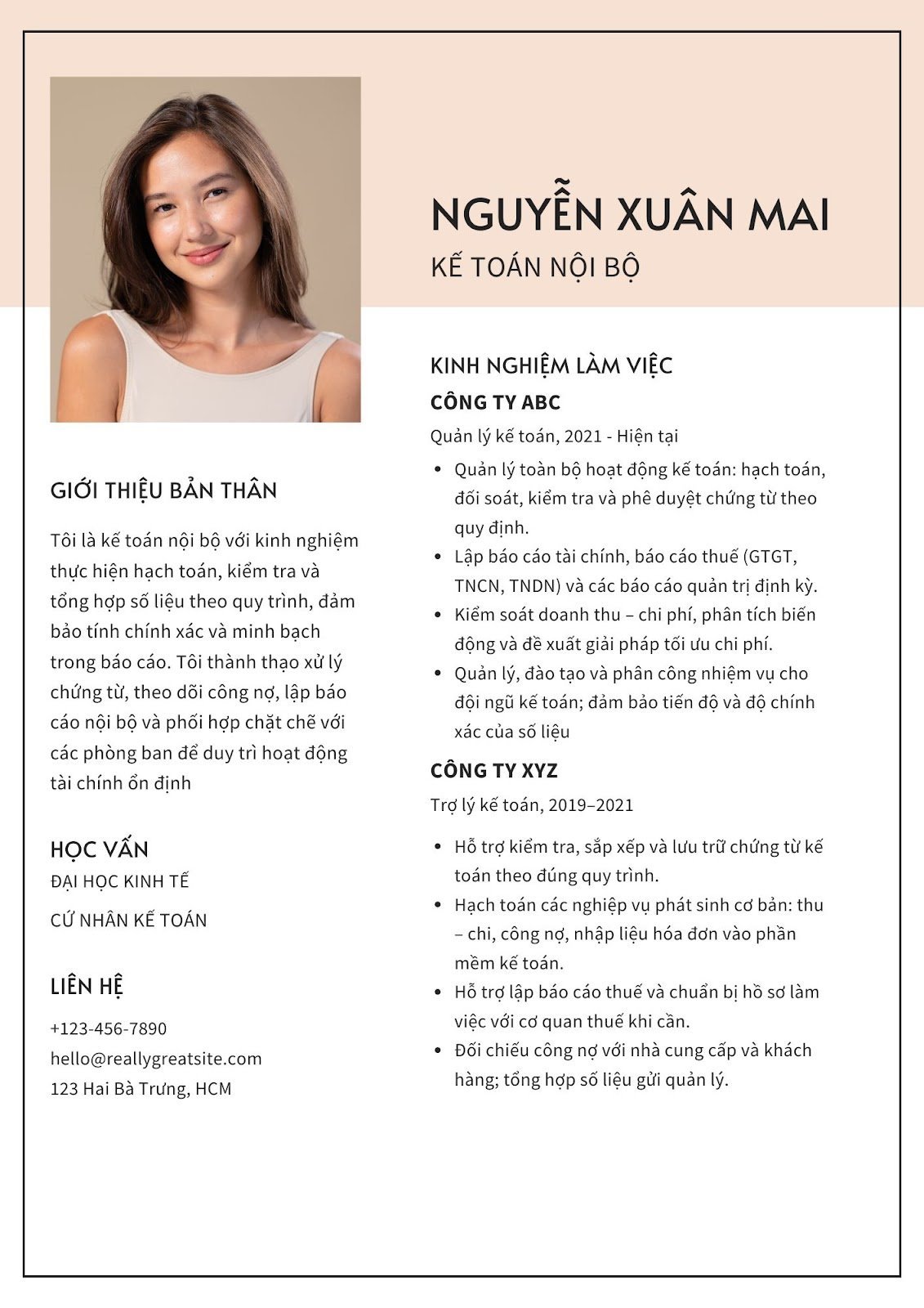 Mẫu CV kế toán - image 4