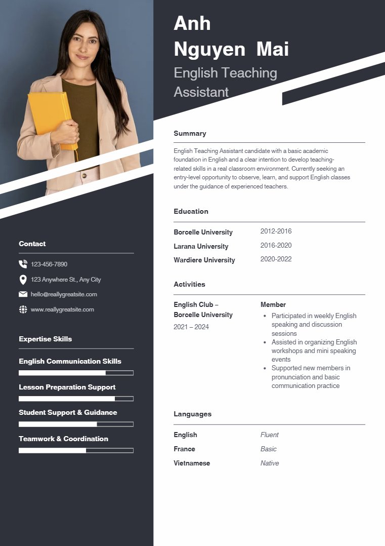 Cách viết CV trợ giảng tiếng Anh - image 4
