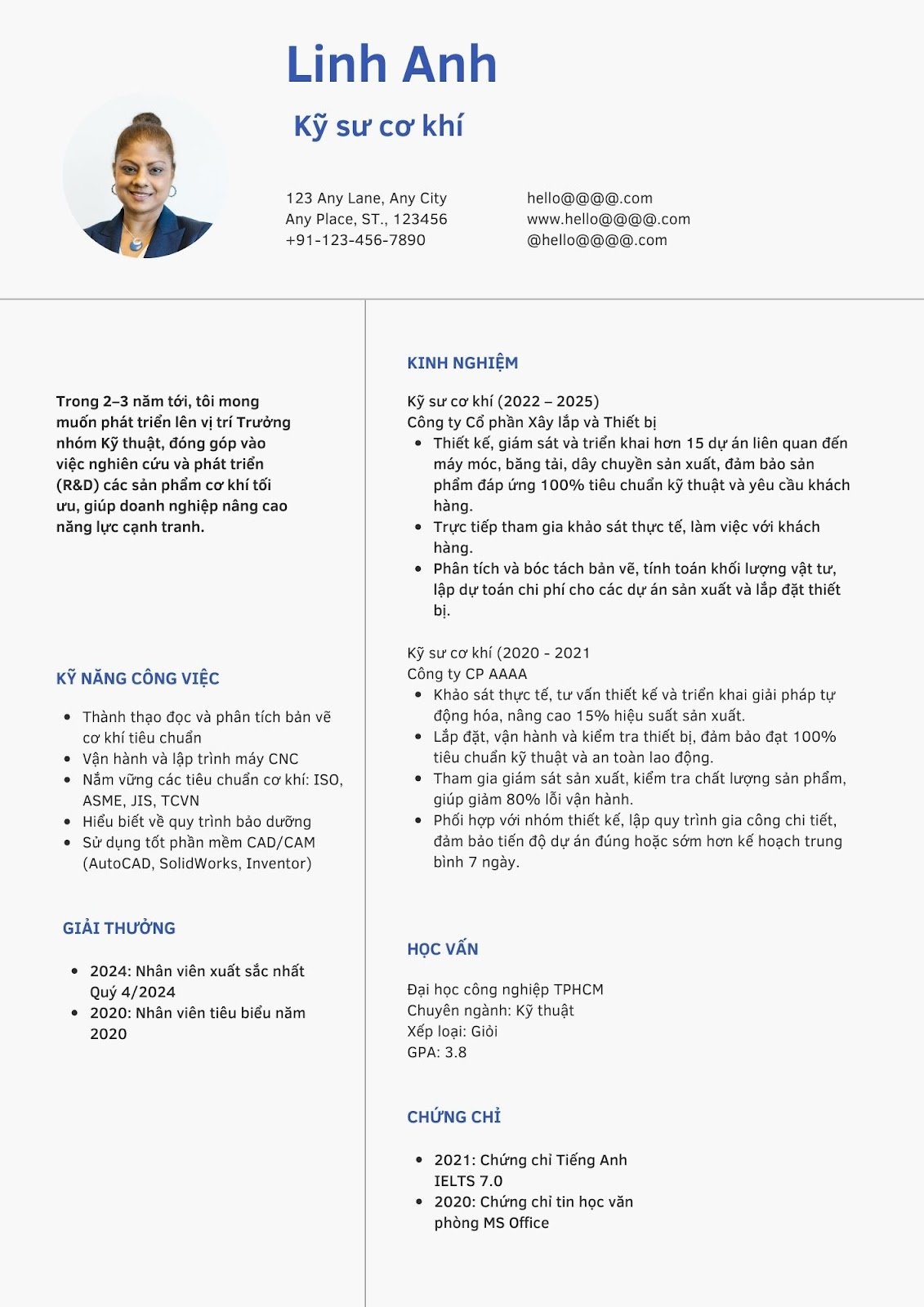 CV kỹ sư cơ khí - image 8