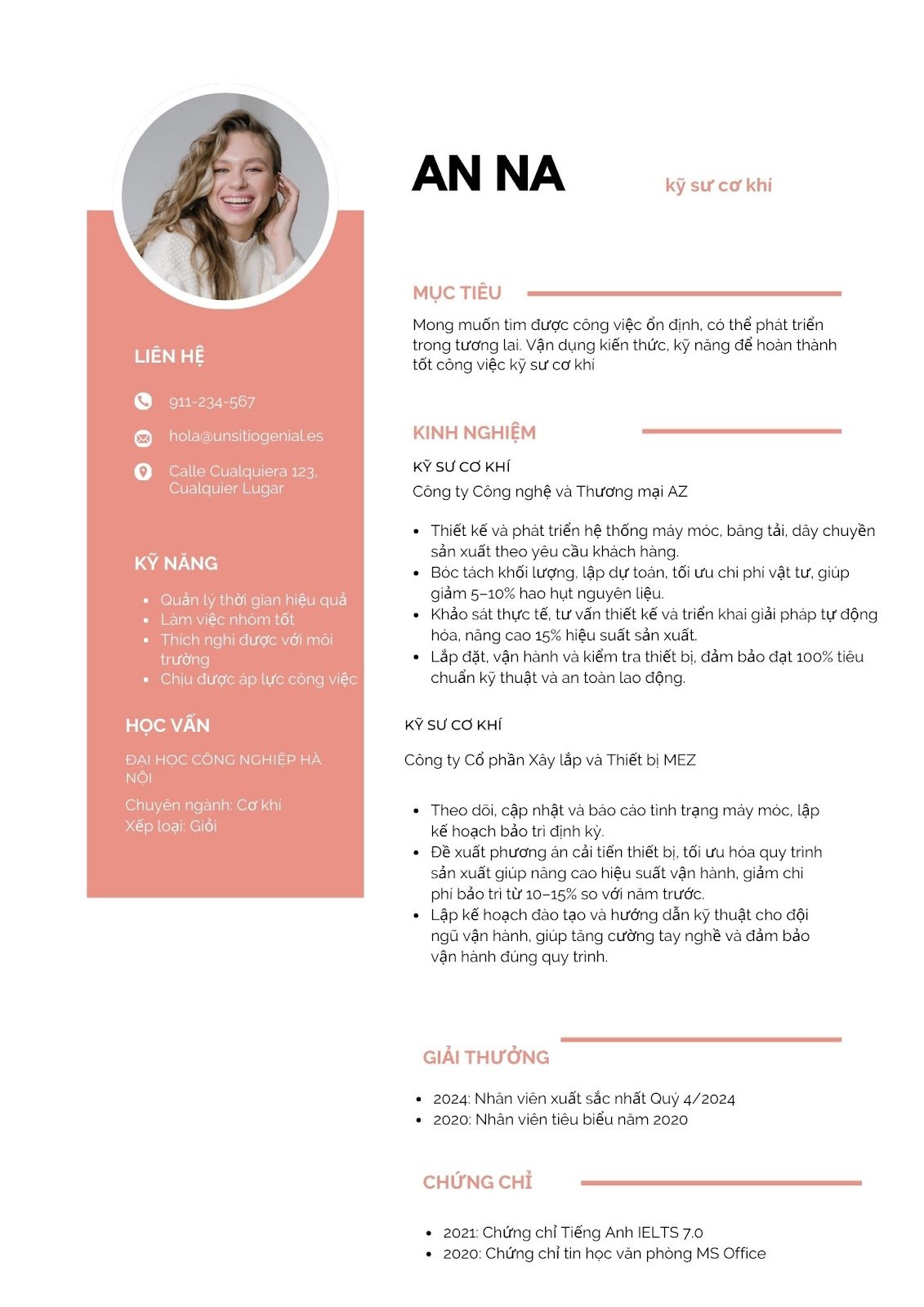 CV kỹ sư cơ khí - image 9