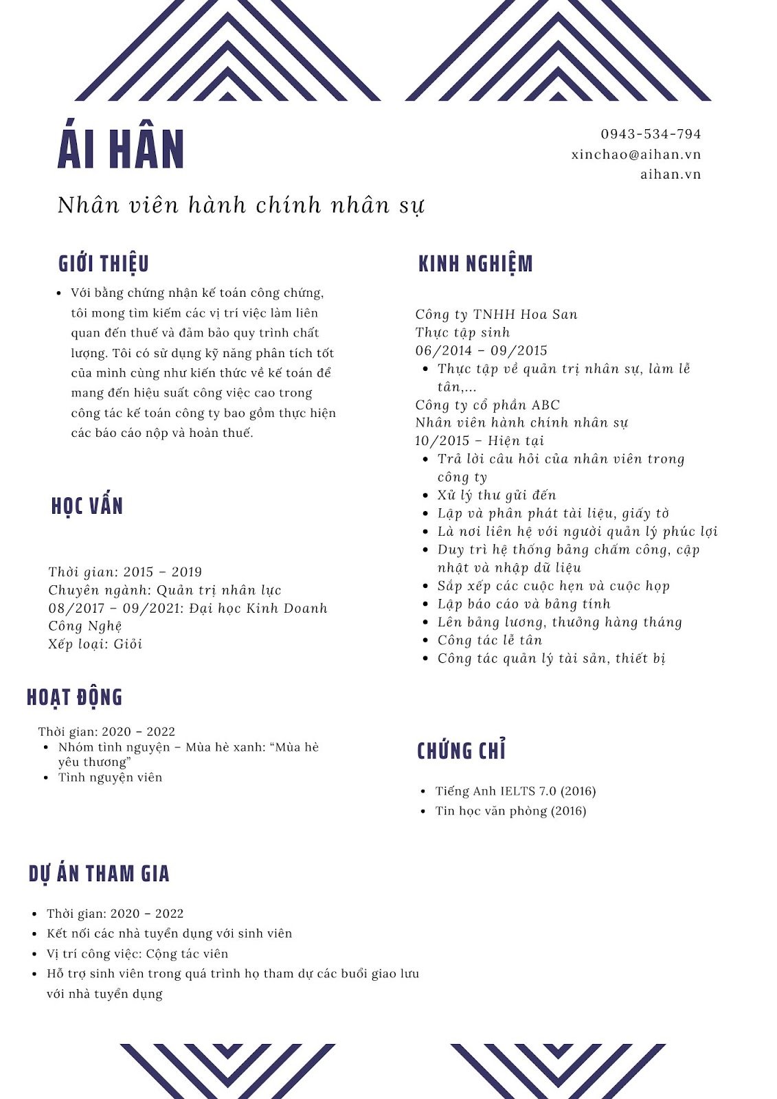 CV ngành nhân sự - image 15