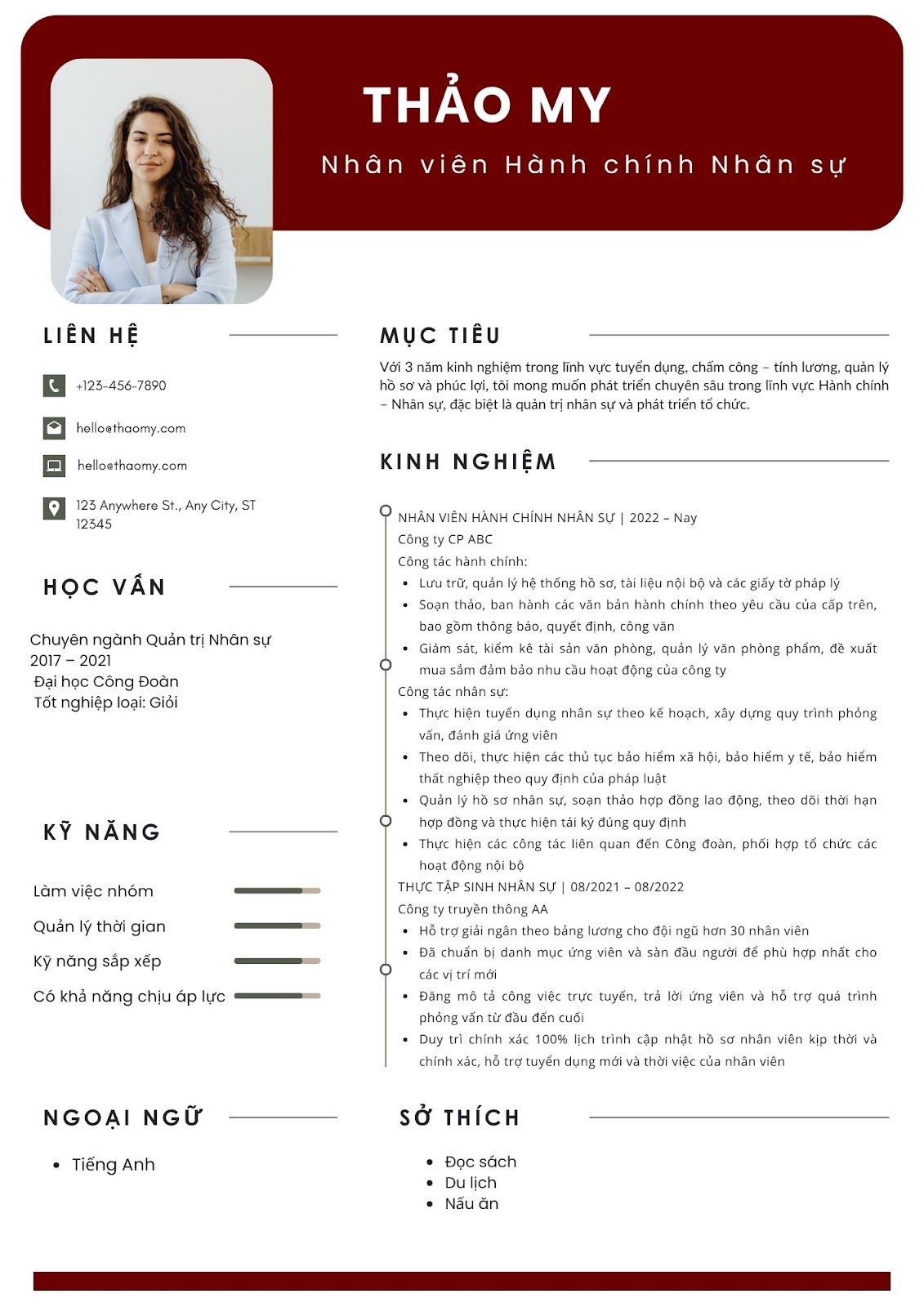 CV ngành nhân sự - image 3