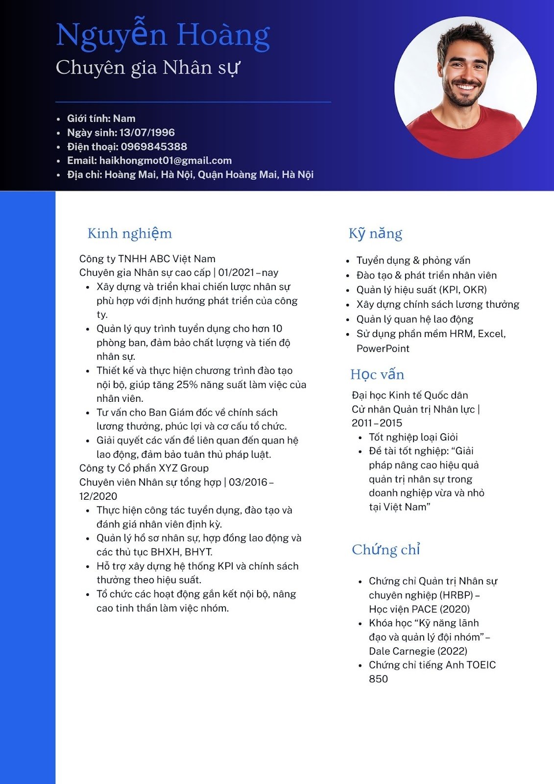 CV ngành nhân sự - image 7