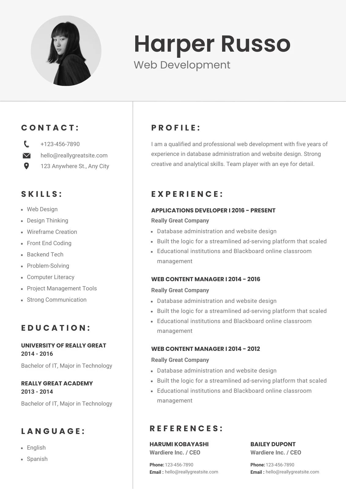 CV tiếng Anh - image 5