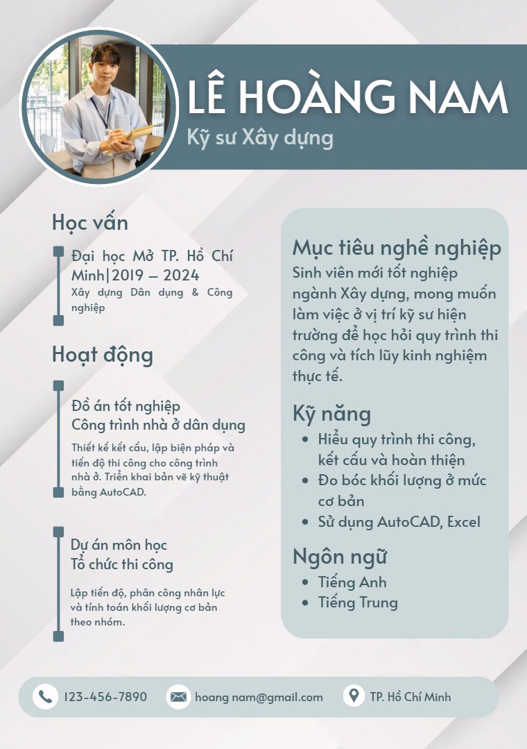 CV xin việc xây dựng - image 7
