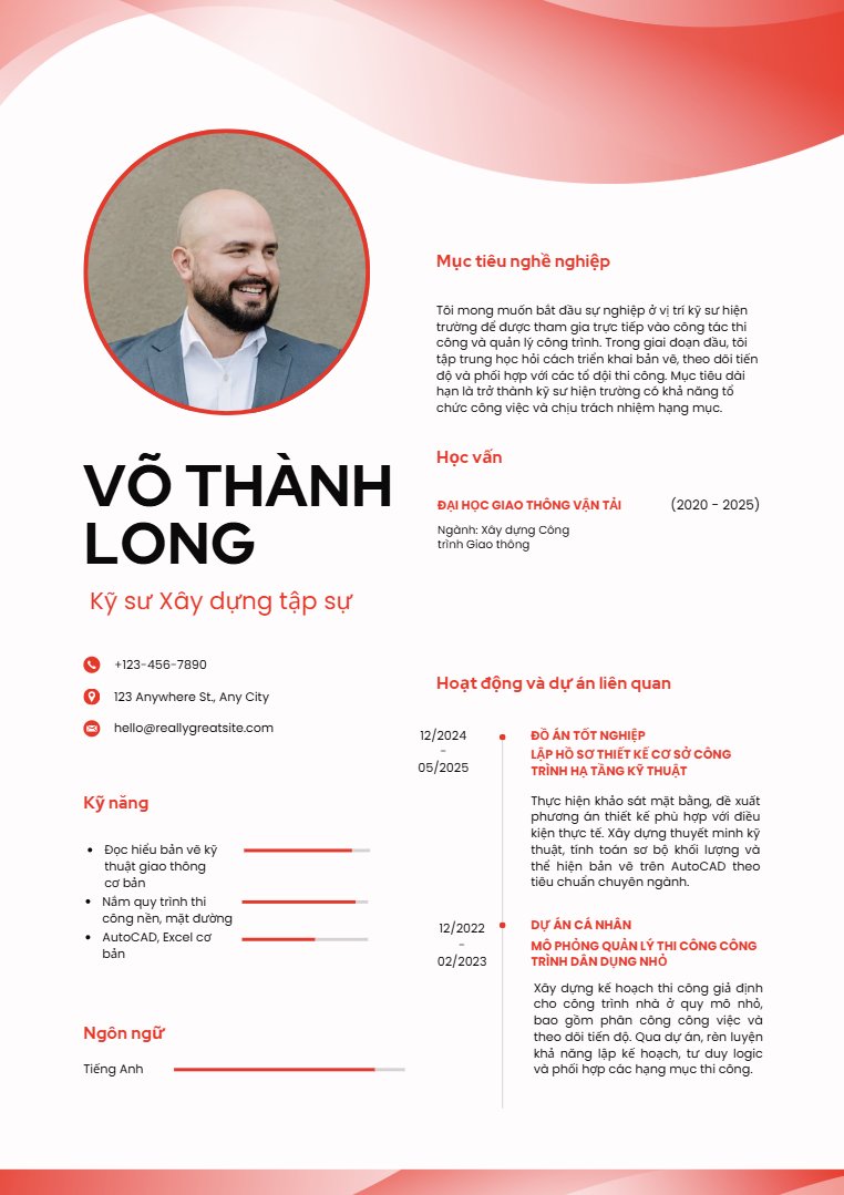 CV xin việc xây dựng - image 9