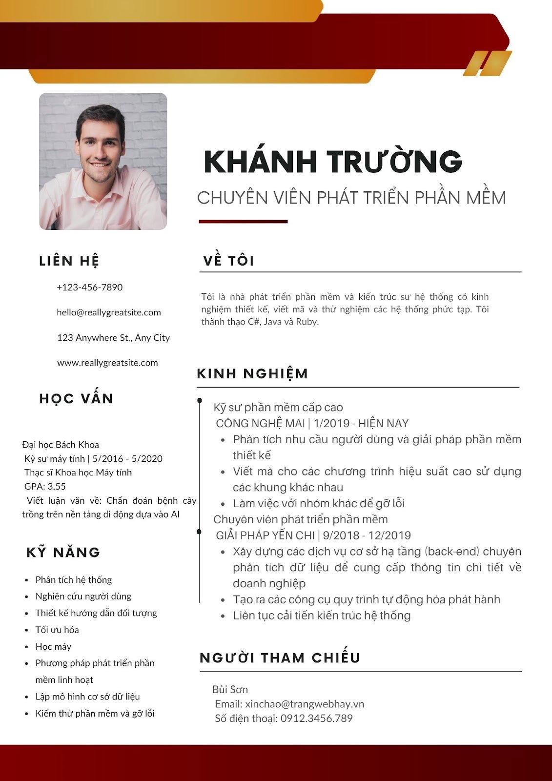 Mẫu CV IT - image 7