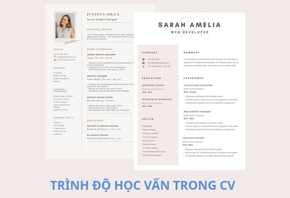 Trình độ học vấn trong CV - image 1