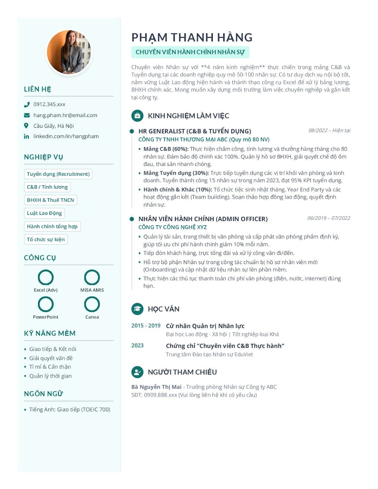 Viết CV xin việc khách sạn - image 7