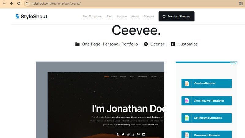 website thiết kế CV - image 5