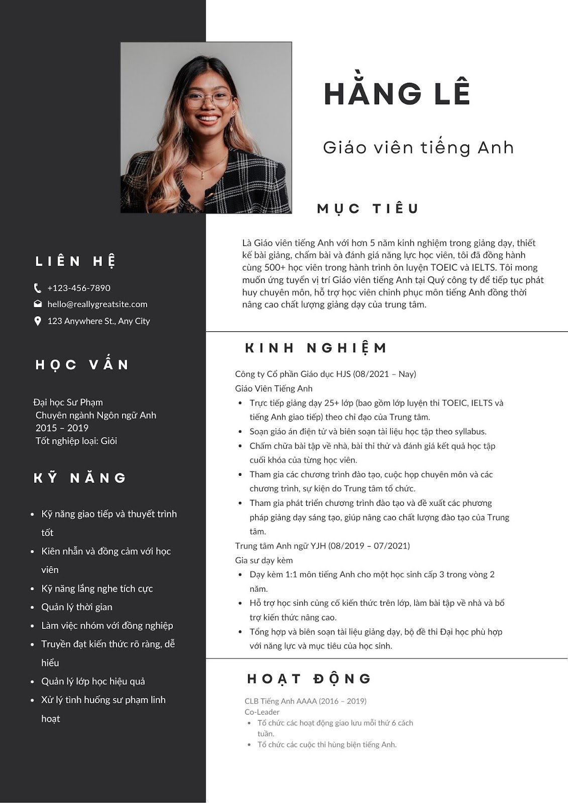 CV giáo viên tiếng Anh - image 10