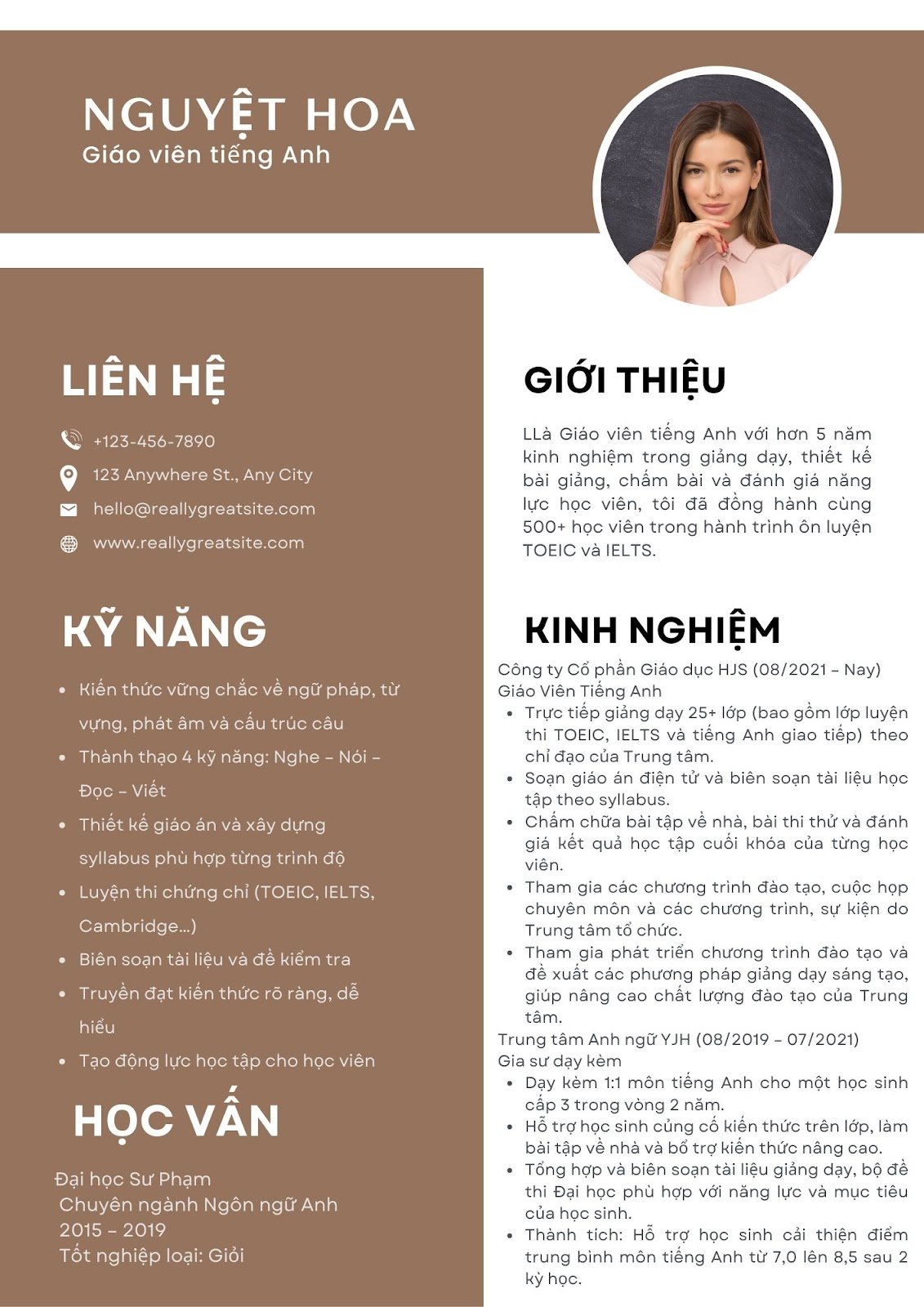 CV giáo viên tiếng Anh - image 11
