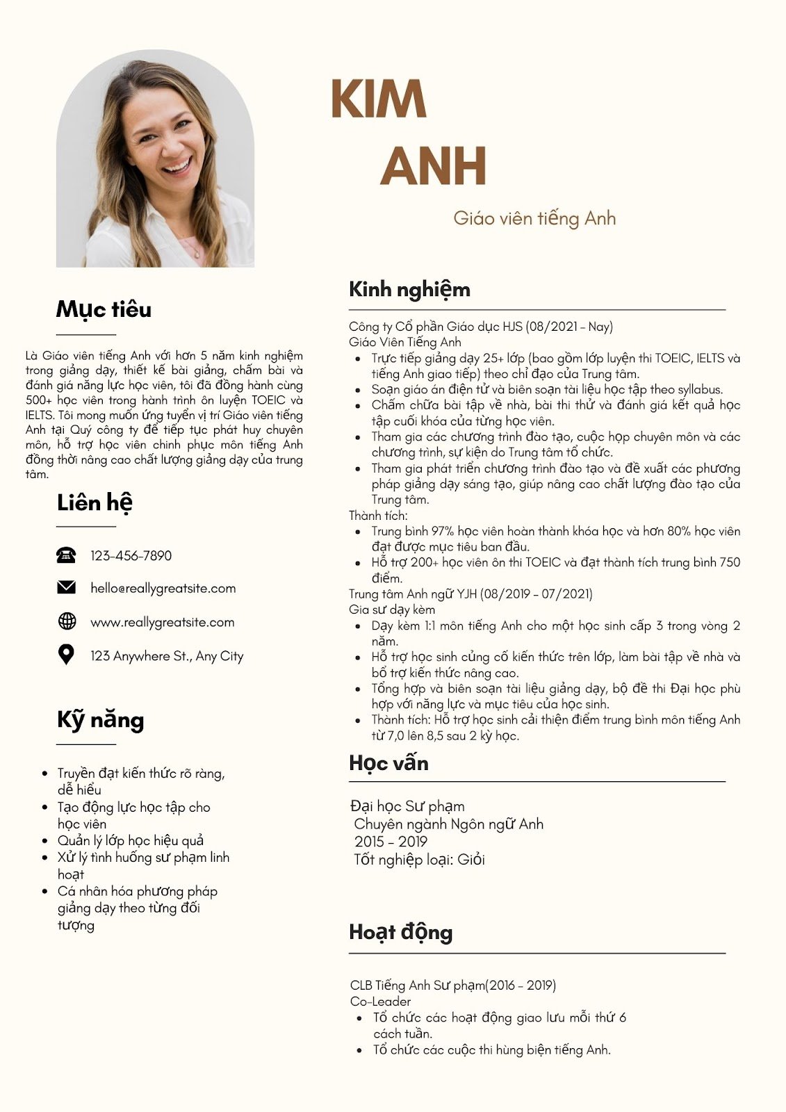 CV giáo viên tiếng Anh - image 13