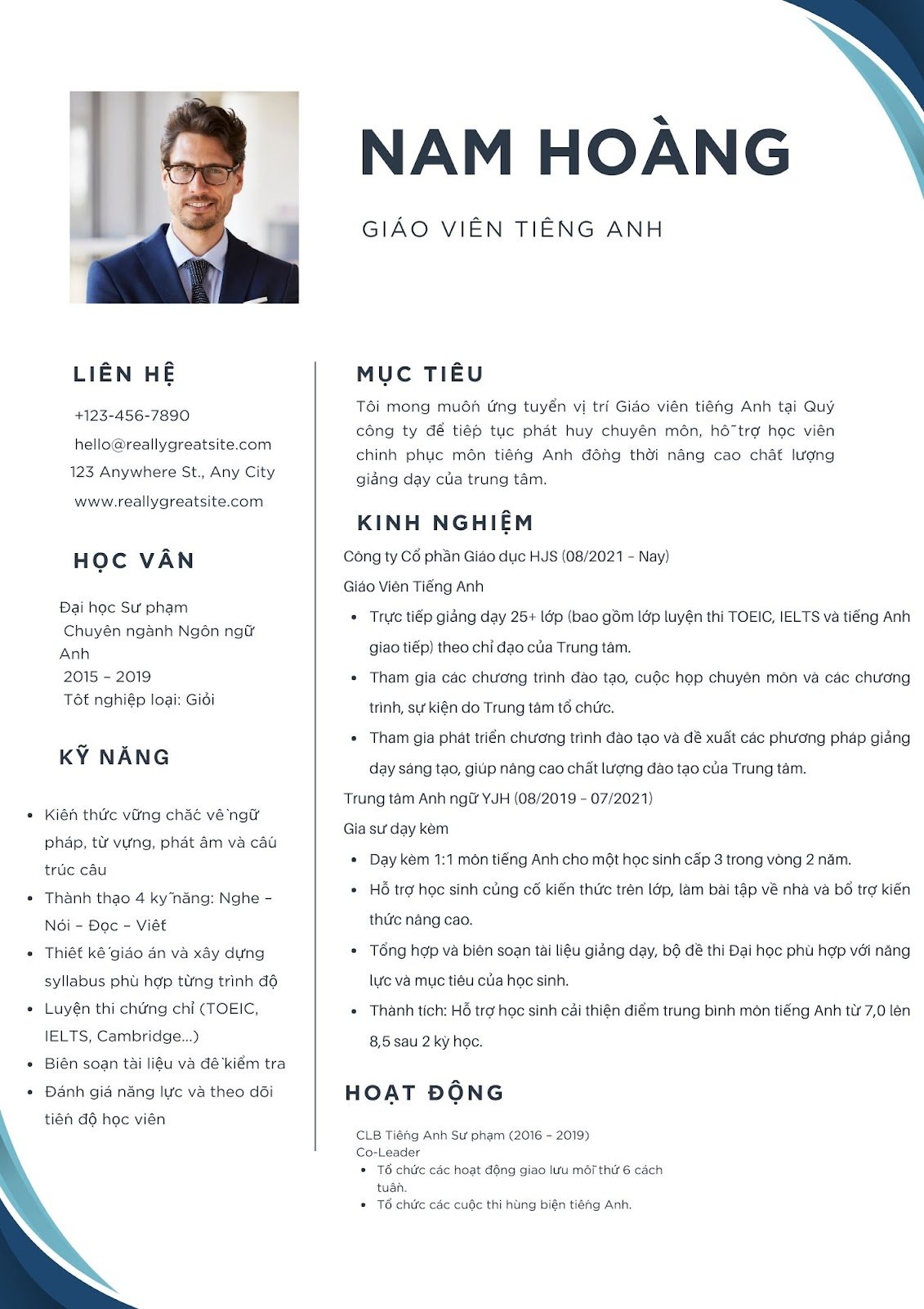 CV giáo viên tiếng Anh - image 14