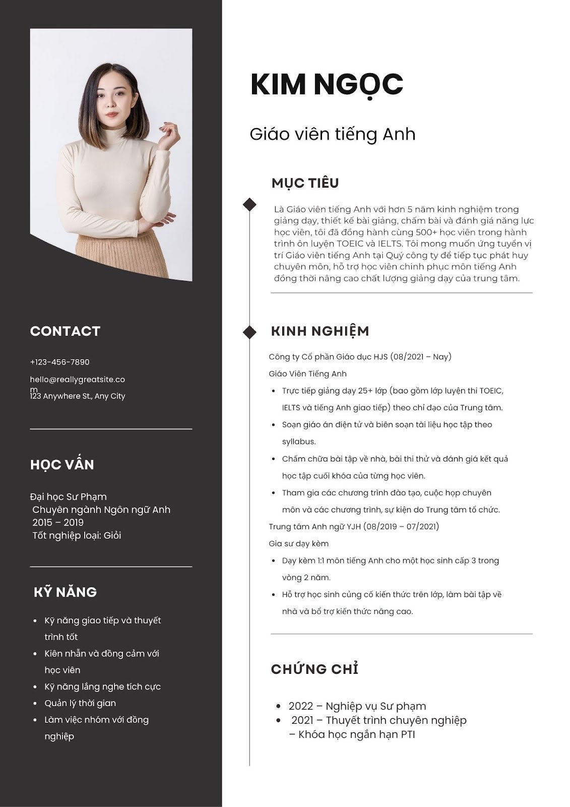 CV giáo viên tiếng Anh - image 15