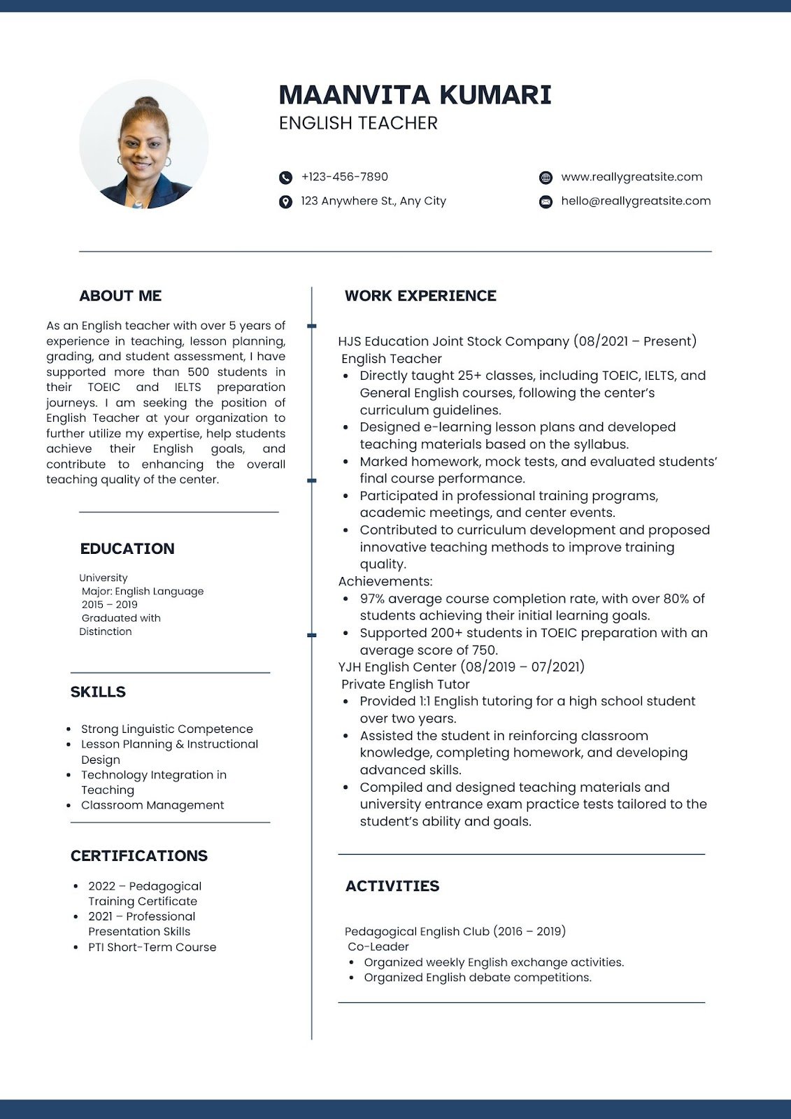 CV giáo viên tiếng Anh - image 17