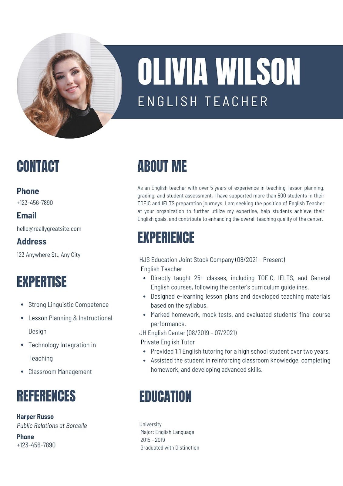 CV giáo viên tiếng Anh - image 20