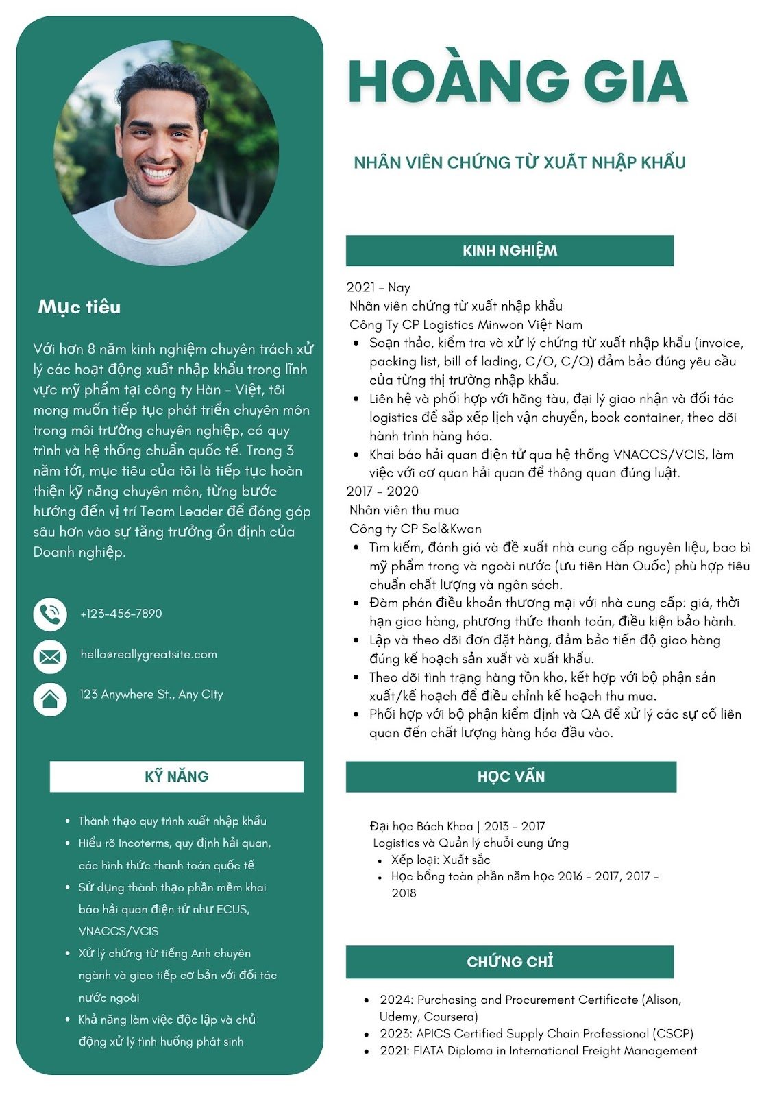 20+ mẫu CV Logistics ấn tượng, tăng tỷ lệ trúng tuyển