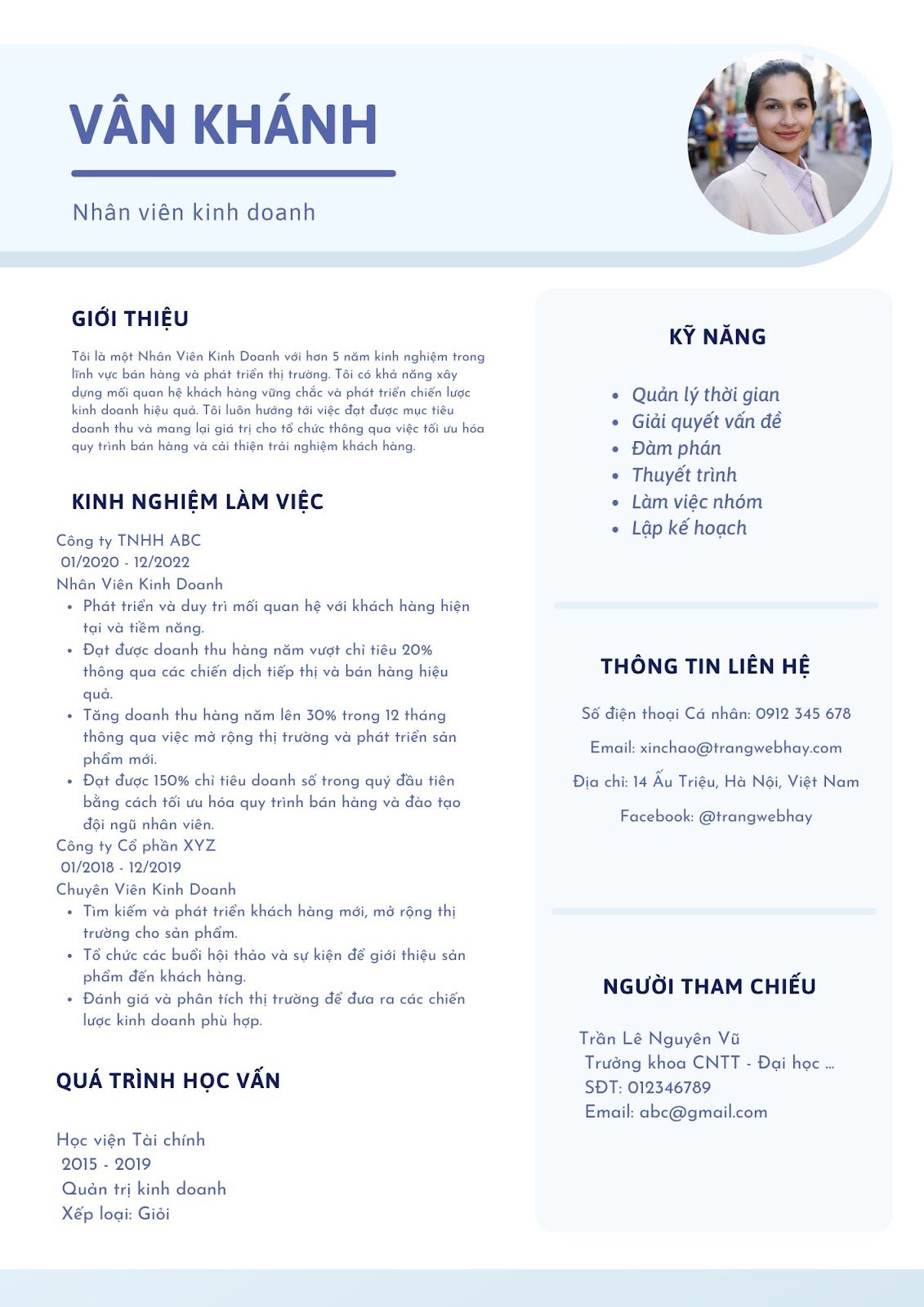 Mẫu CV nhân viên kinh doanh - image 12