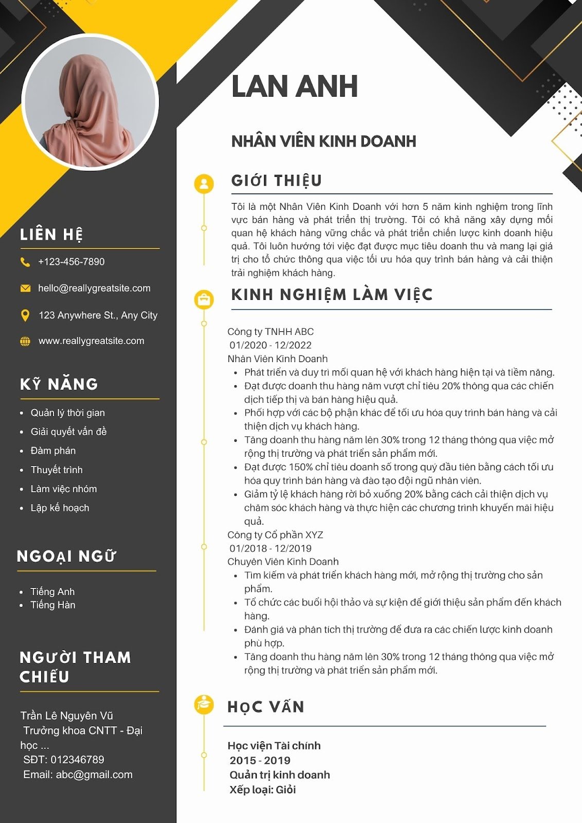 Mẫu CV nhân viên kinh doanh - image 13