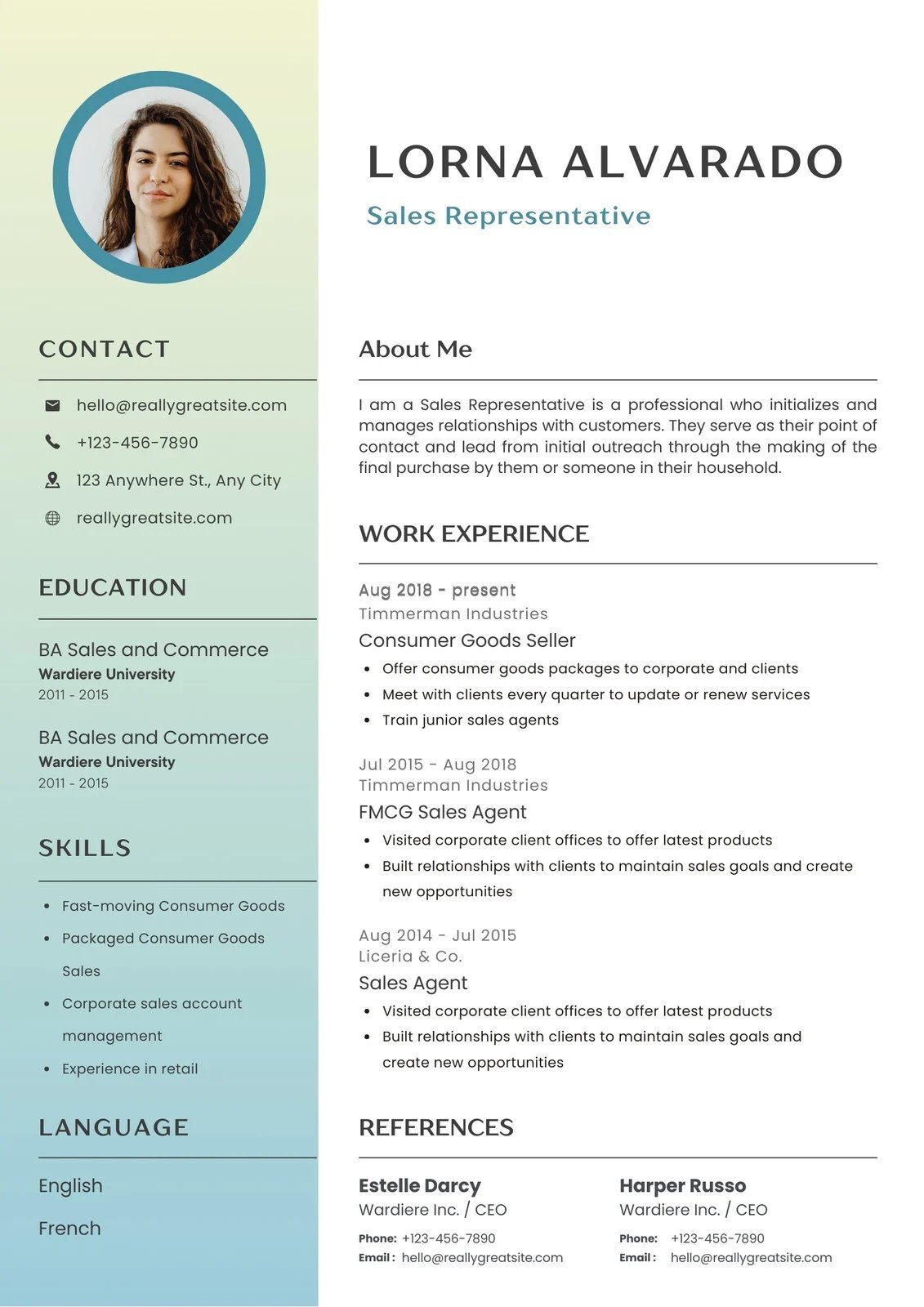 Mẫu CV nhân viên kinh doanh - image 2