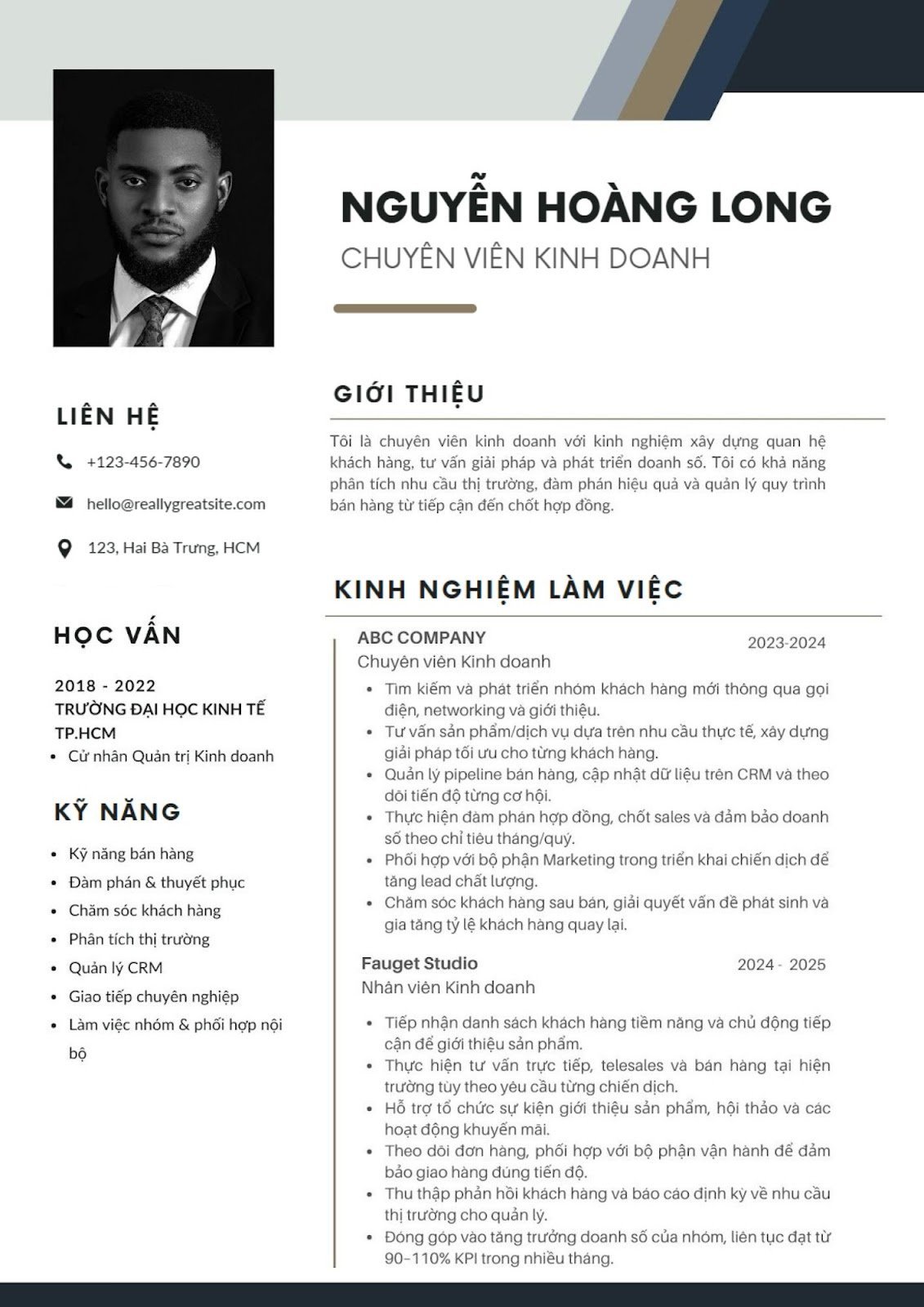 21+ mẫu CV nhân viên kinh doanh đẹp, chinh phục nhà tuyển dụng