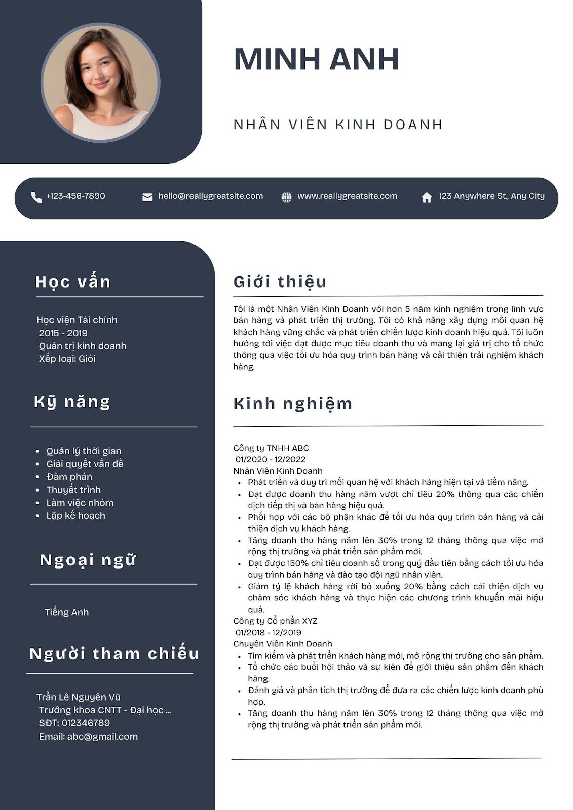 Mẫu CV nhân viên kinh doanh - image 6