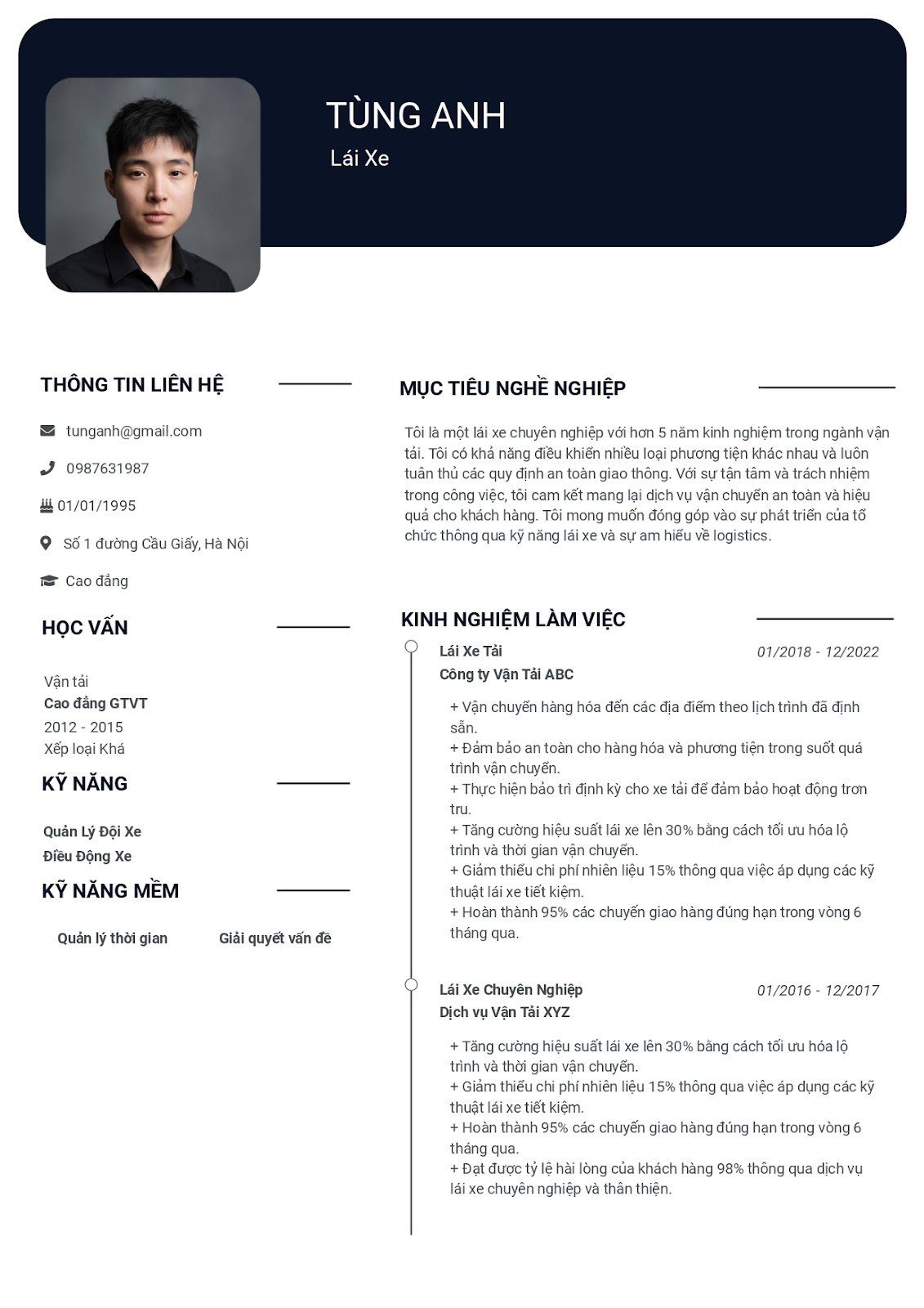 mẫu cv xin việc lái xe - image 9