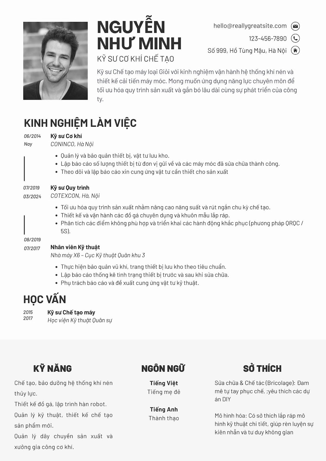 mẫu cv xin việc ngành ô tô - image 7