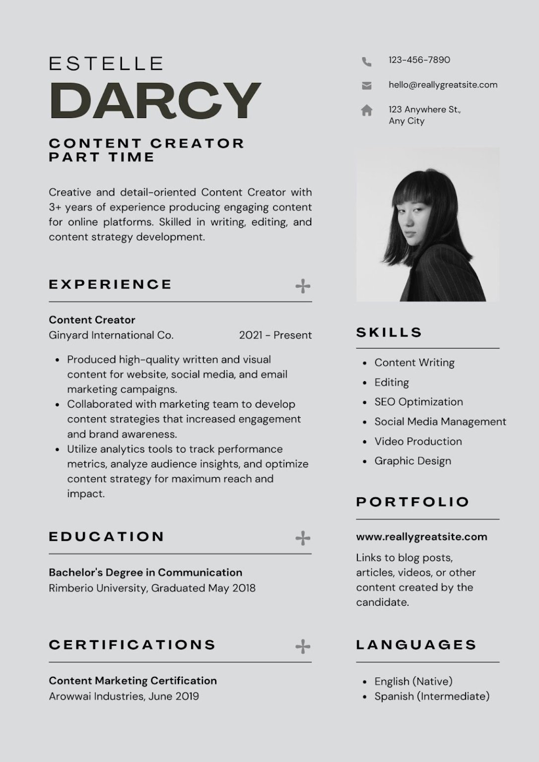 mẫu cv xin việc part time cho sinh viên - image 3