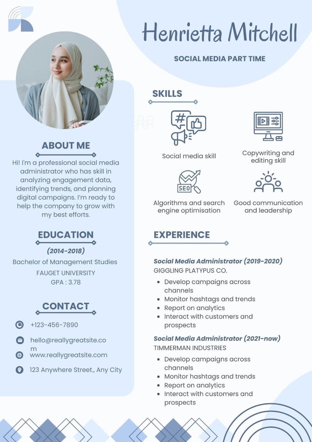 mẫu cv xin việc part time cho sinh viên - image 4