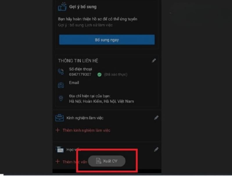 Tạo CV trên điện thoại - image 9