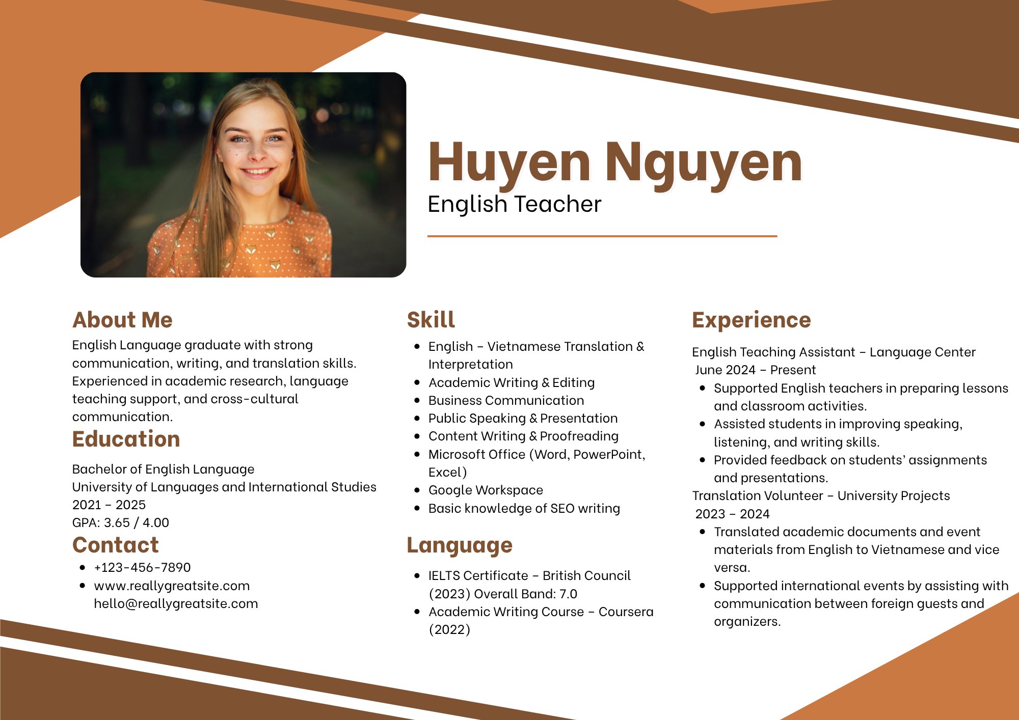 CV ngành ngôn ngữ Anh - image 1