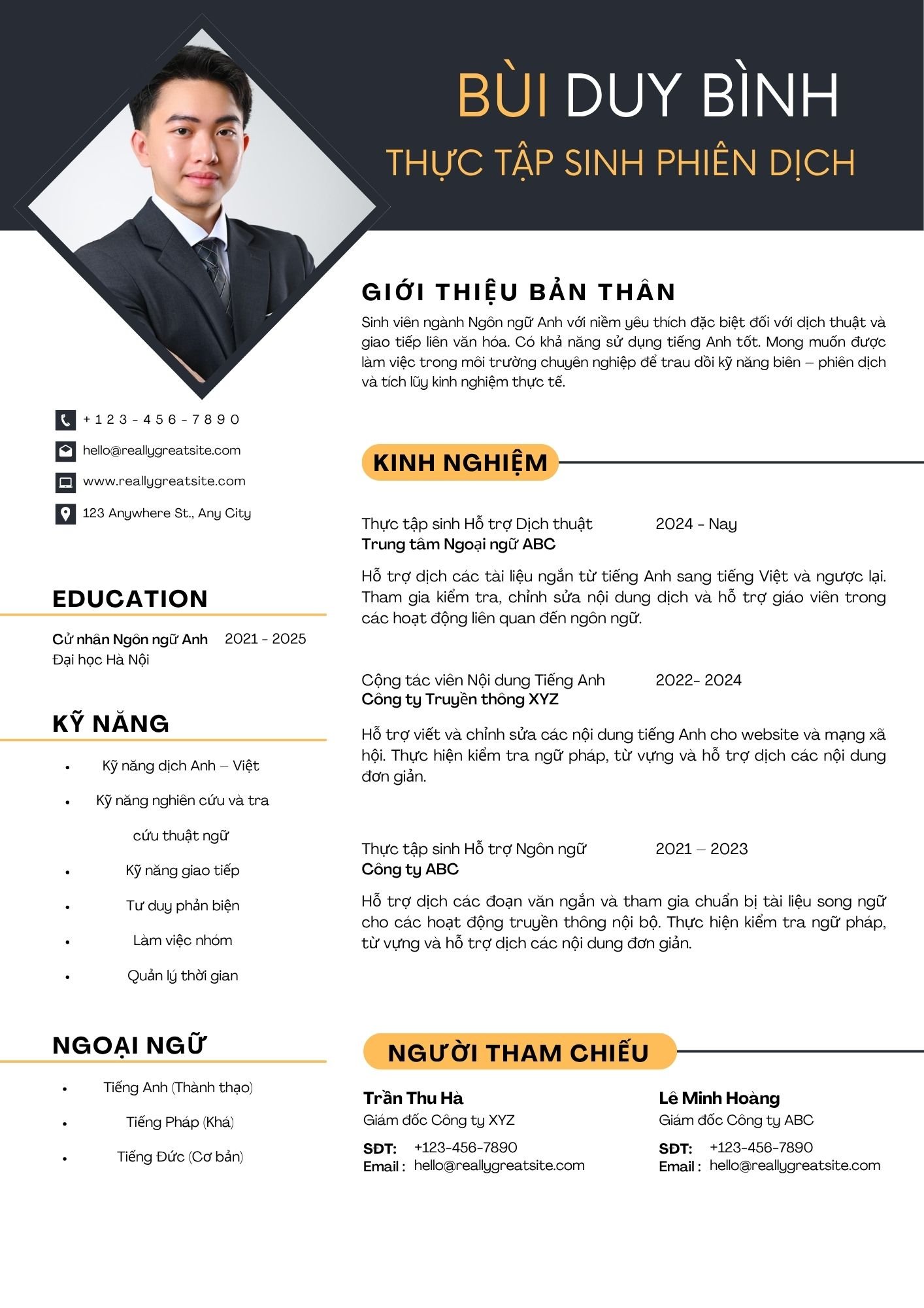 CV ngành ngôn ngữ Anh - image 5
